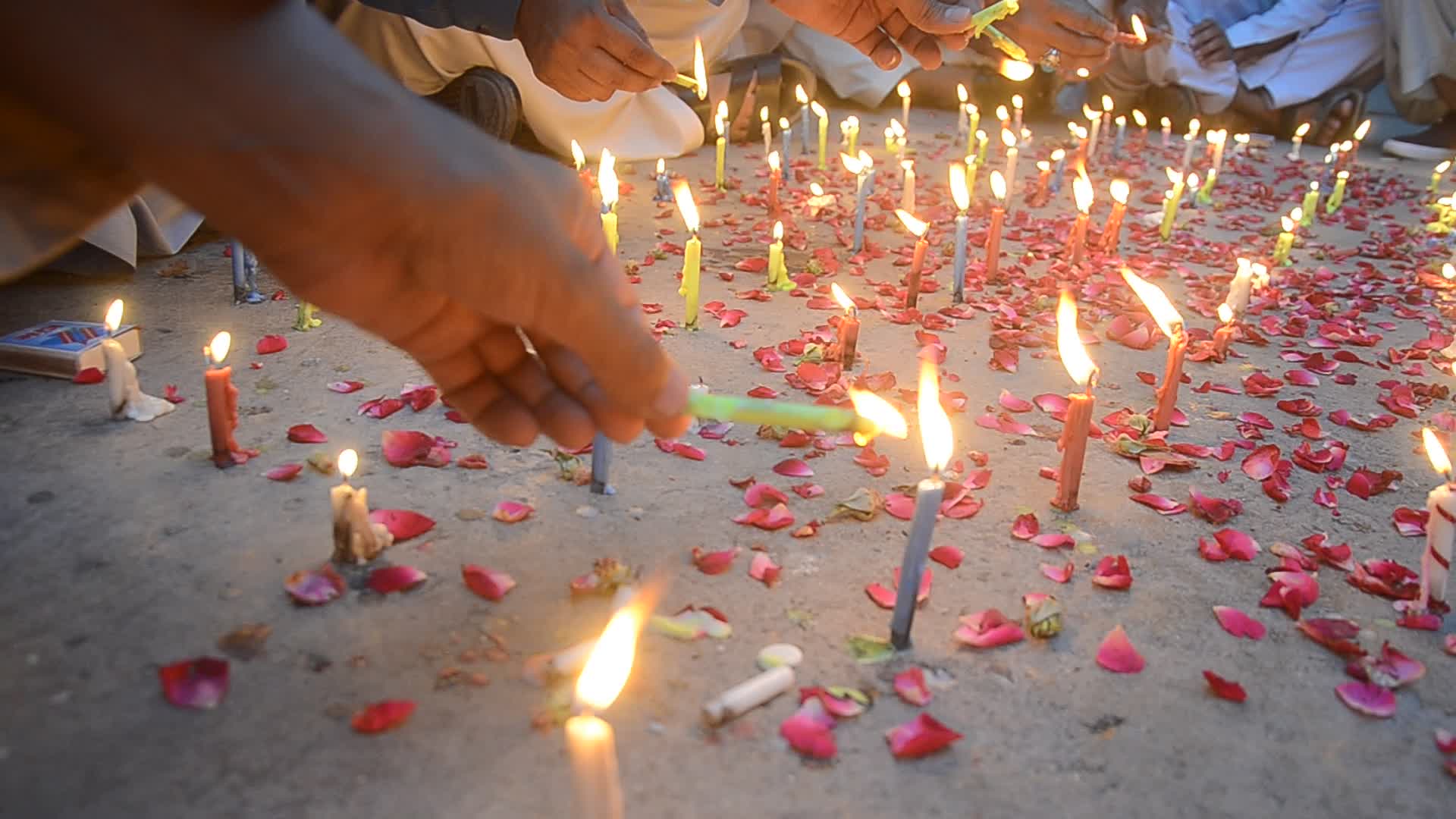 Candle light vigil for 23 killed in earthquake in Harnai, Balcohistan province