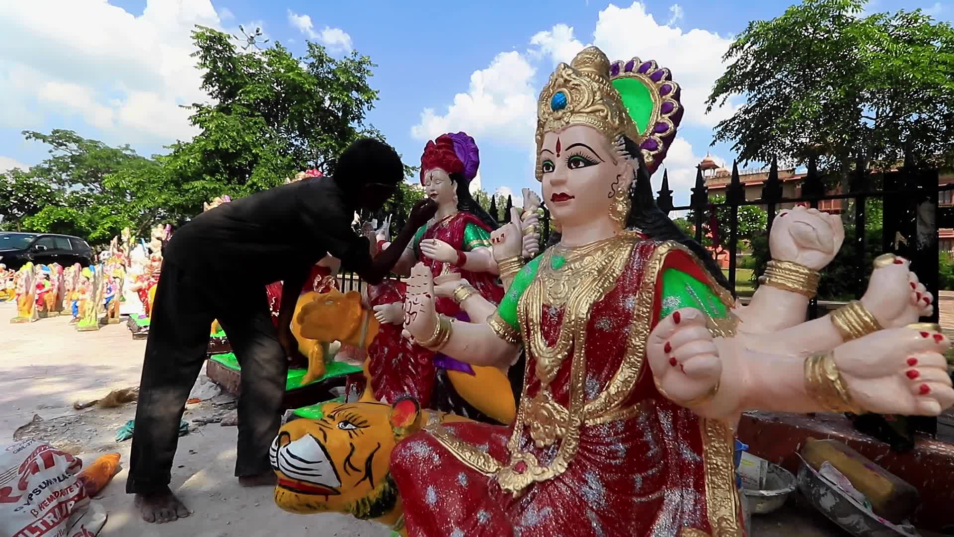Durga Puja Preparation in Jaipur 