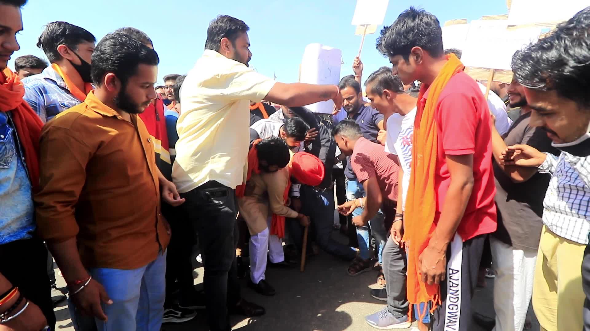 Bajrang Dal Protest in Jaipur 