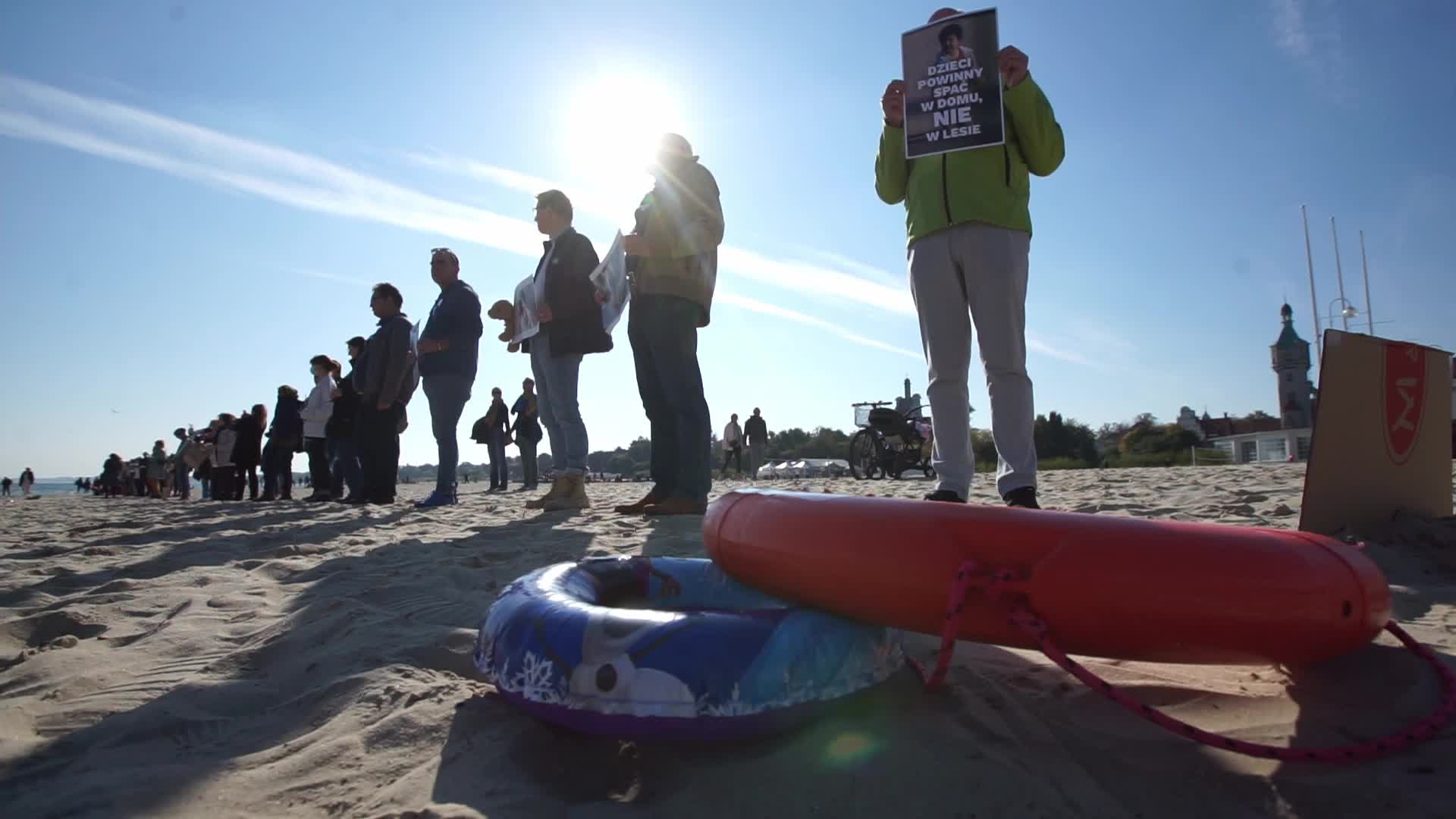 Protest Against Polish Government Policy Towards Refugees From Belarus In Sopot
