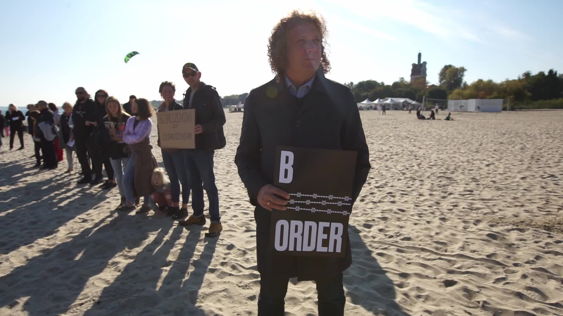 Protest Against Polish Government Policy Towards Refugees From Belarus In Sopot