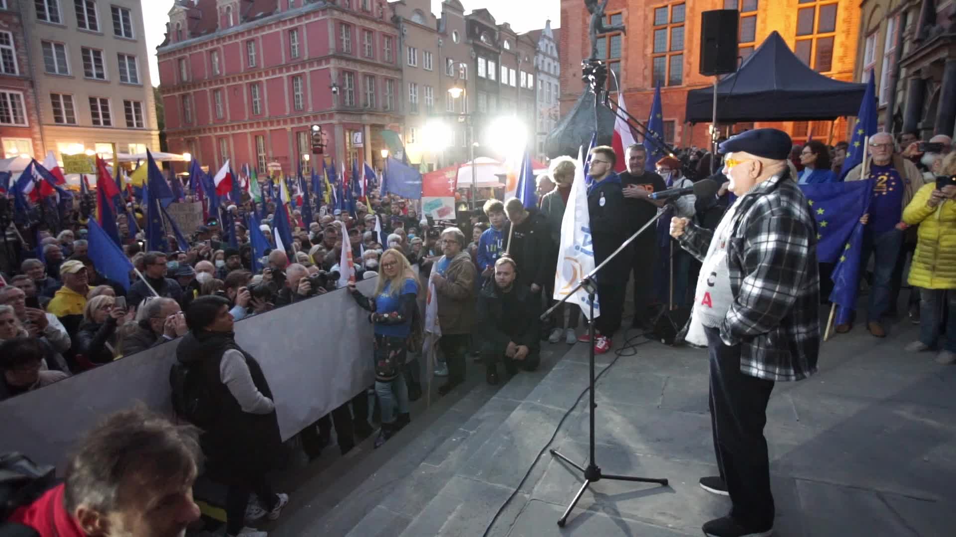 Protest Against POLEXIT In Gdansk, Poland