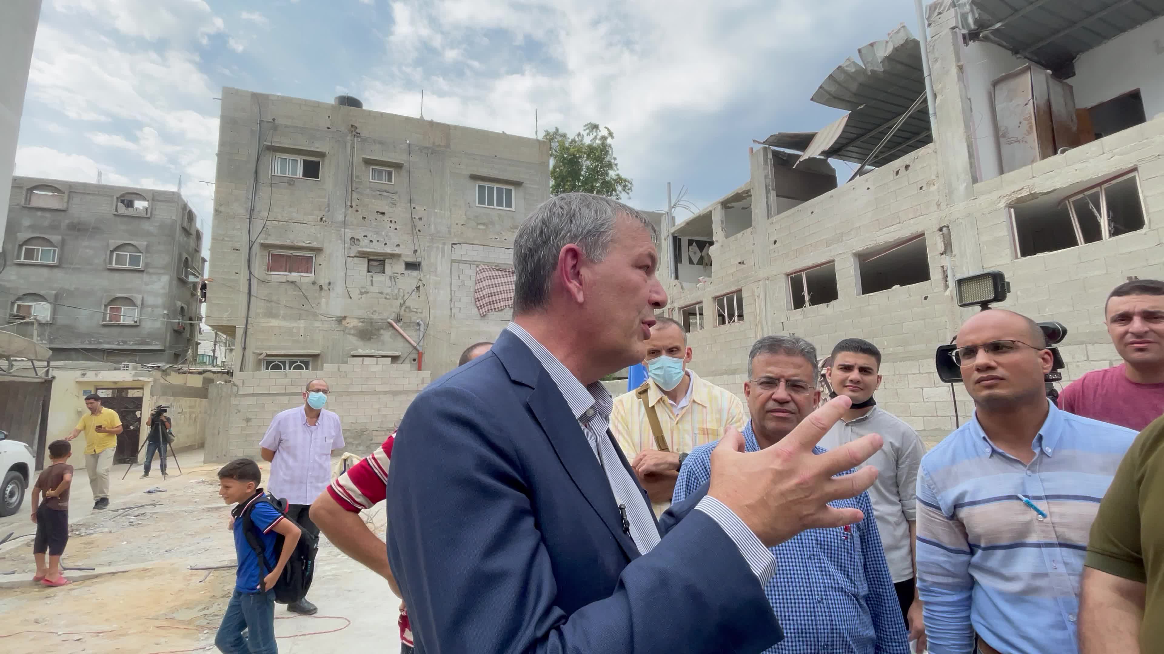 UNRWA Commissioner-General Philippe Lazzarini In Gaza