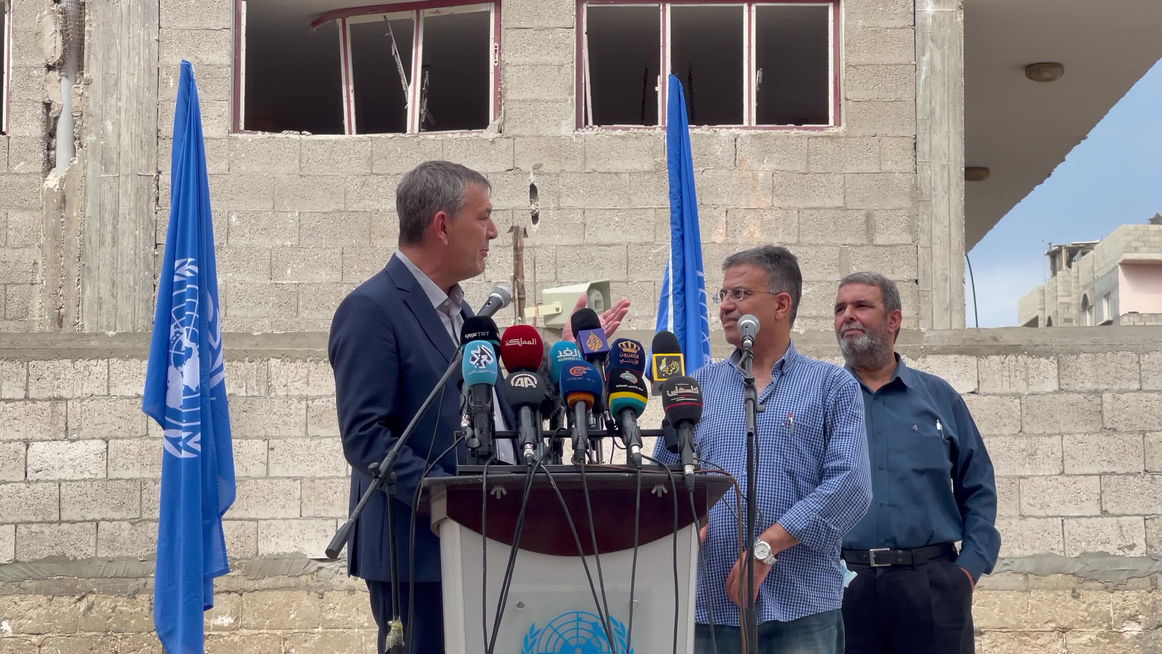 UNRWA Commissioner-General Philippe Lazzarini In Gaza
