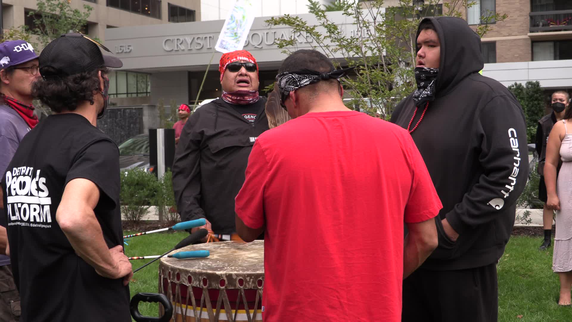 Virginia: Climate activists confront Jaime Pinkham 