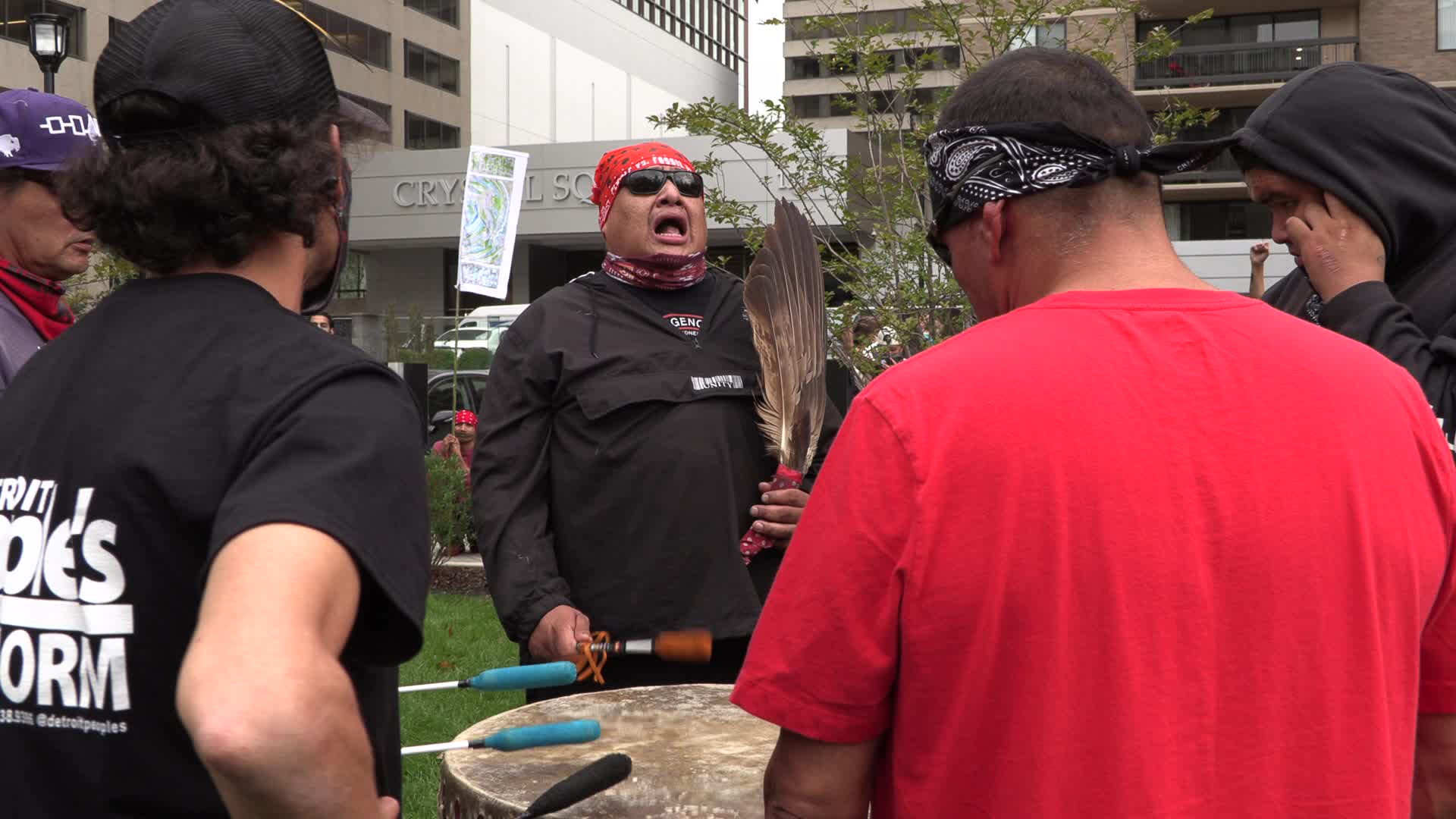 Virginia: Climate activists confront Jaime Pinkham 
