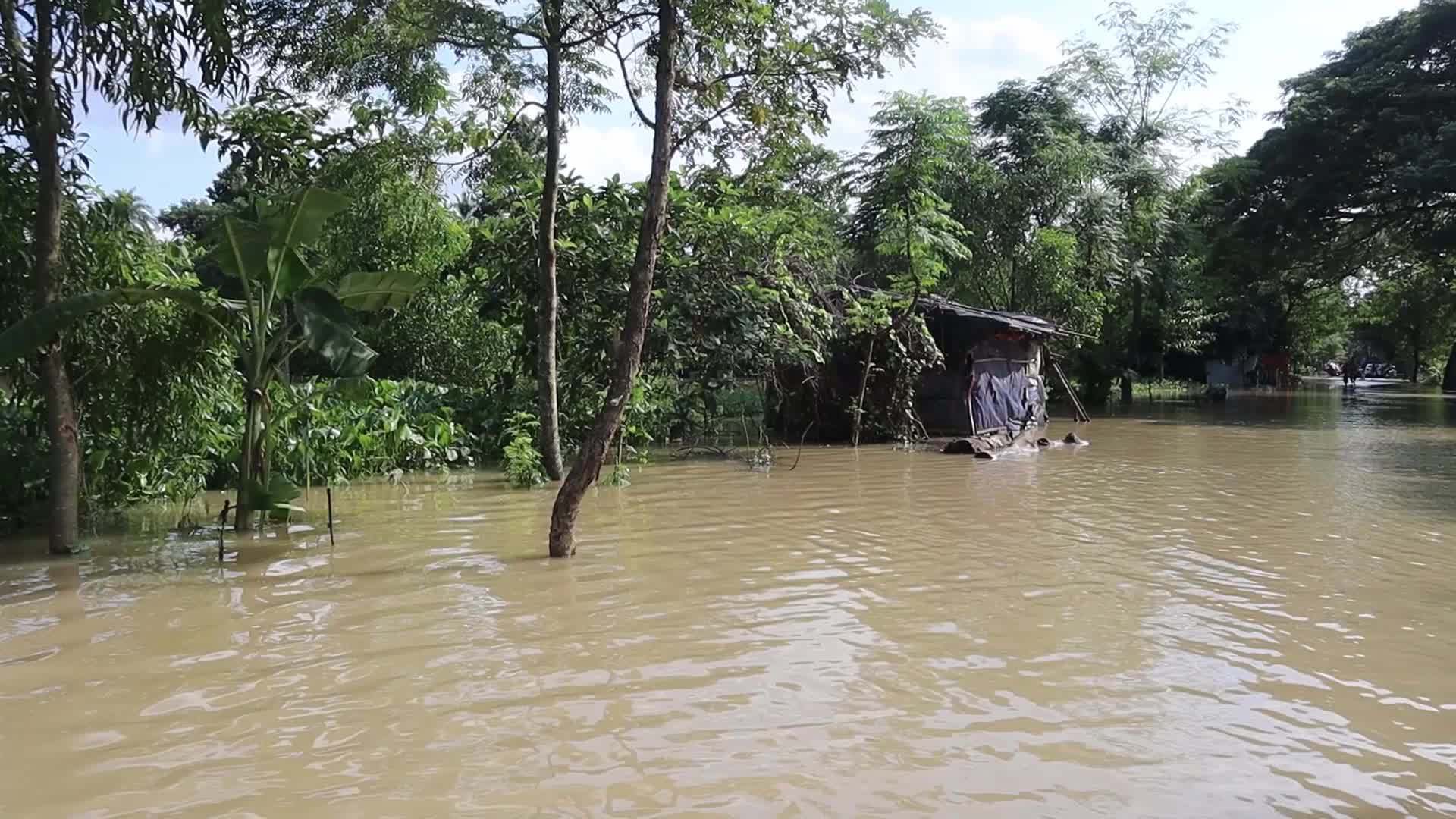 Eastern Indian state West Bengal hit by massive flood 