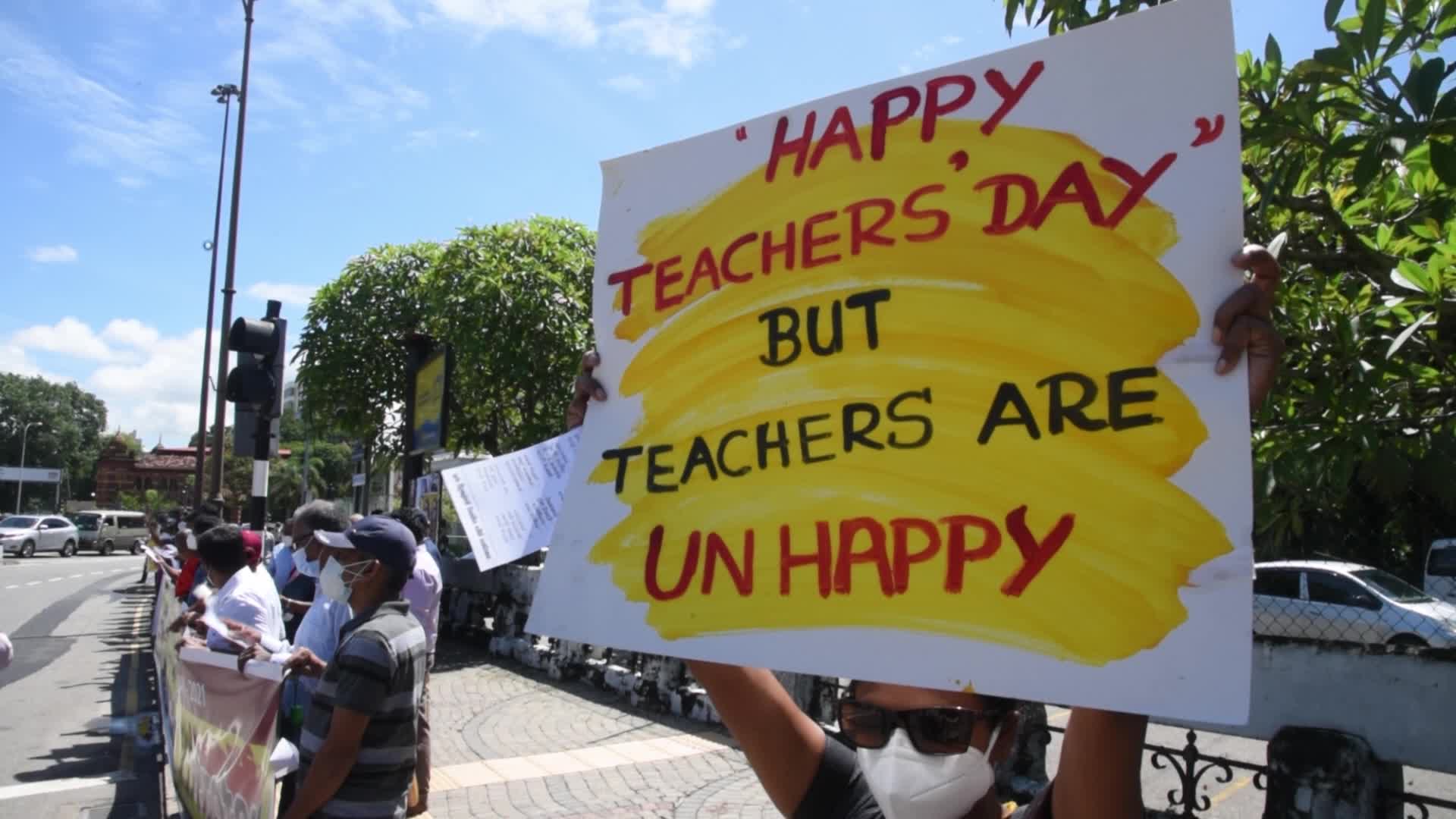 Teachers Protest In Sri Lanka