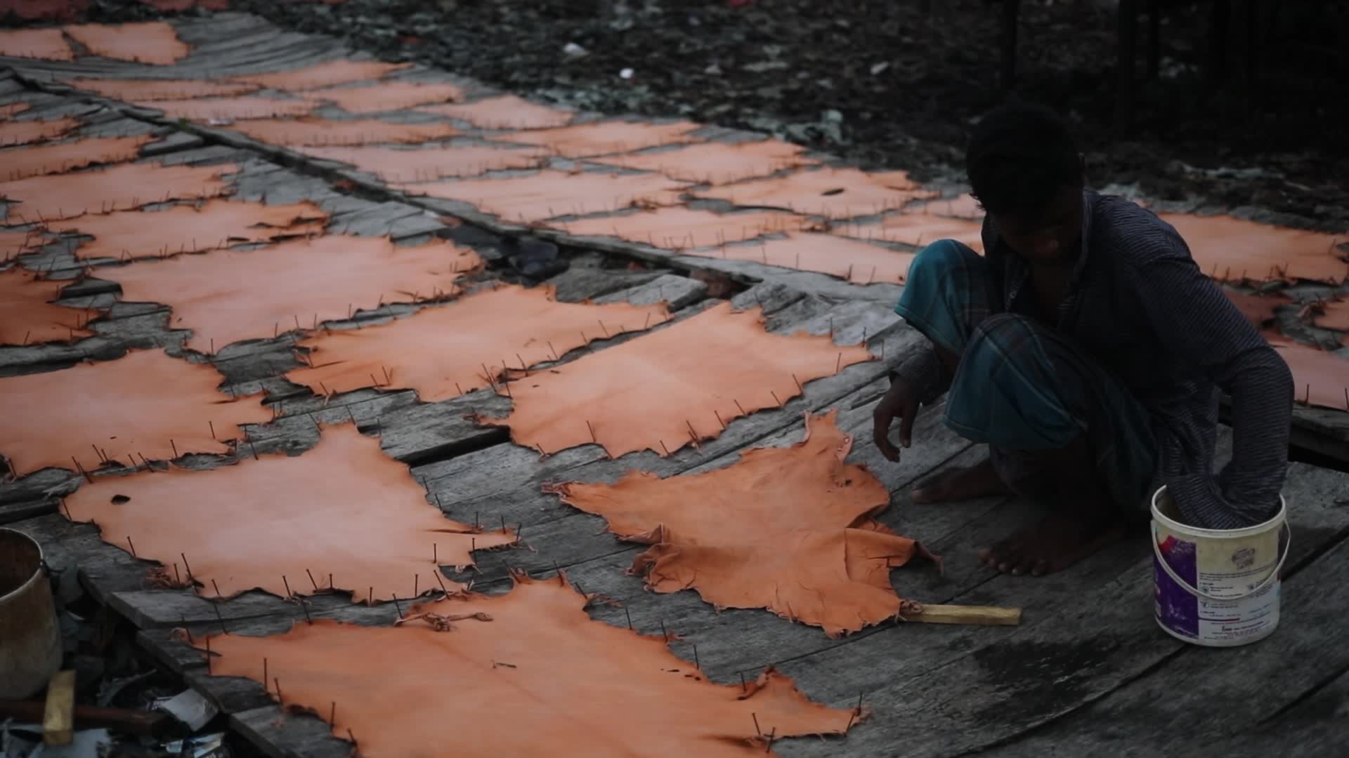 Leather industry in Dhaka 