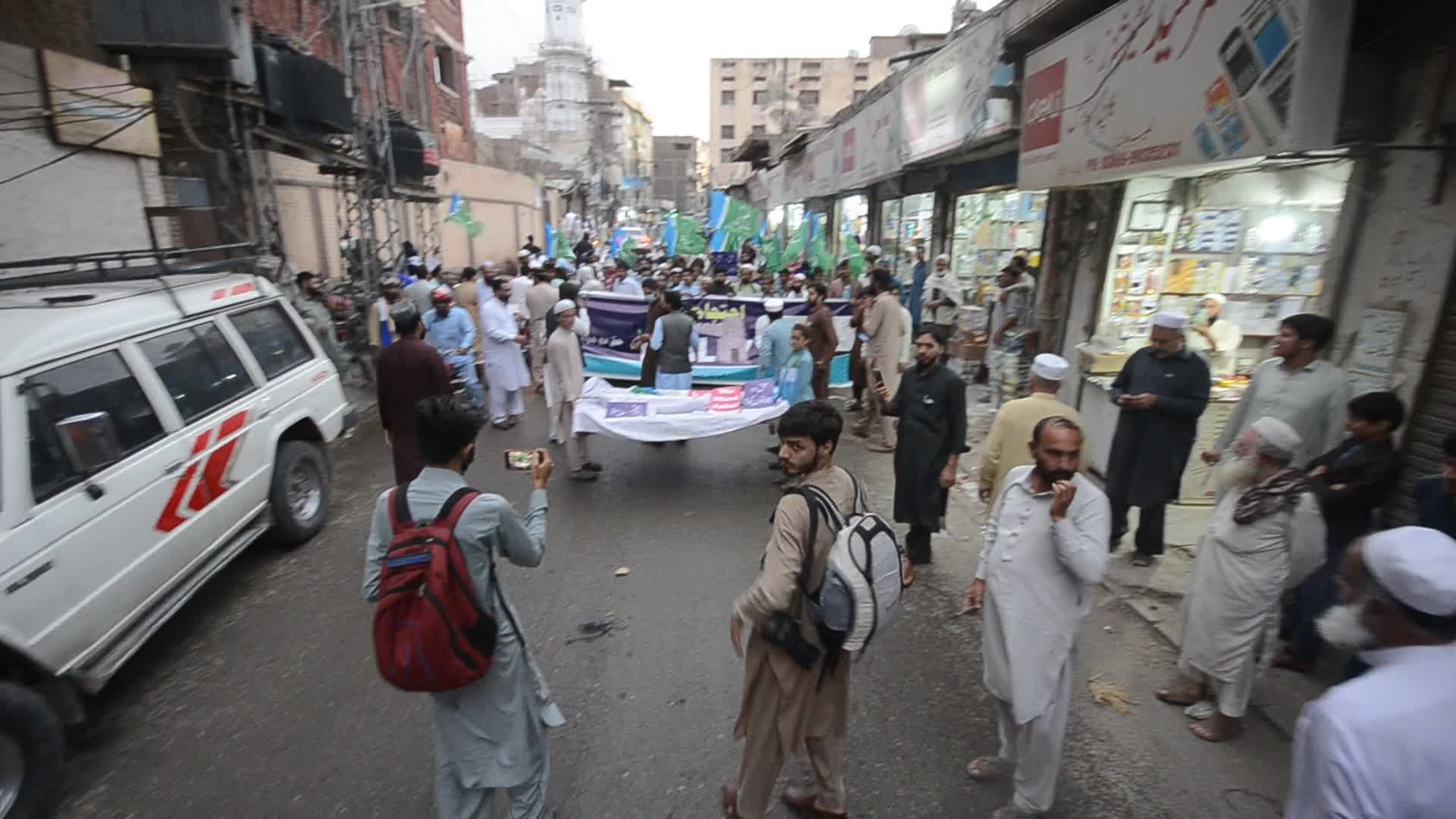 Protest rally against unemployment and inflation of Peshawar soldiers
