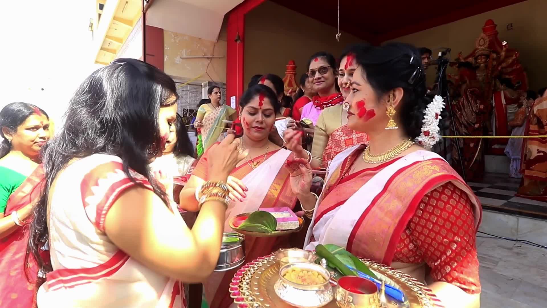 Sindoor Khela-Durga Puja Festival in Jaipur