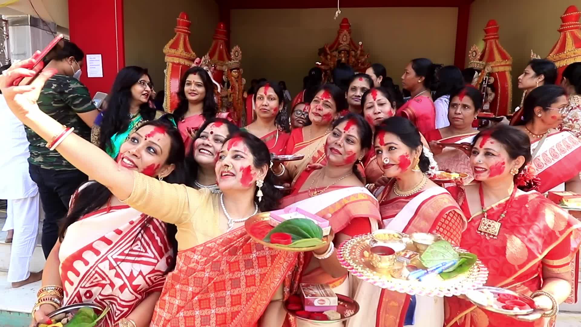 Sindoor Khela-Durga Puja Festival in Jaipur