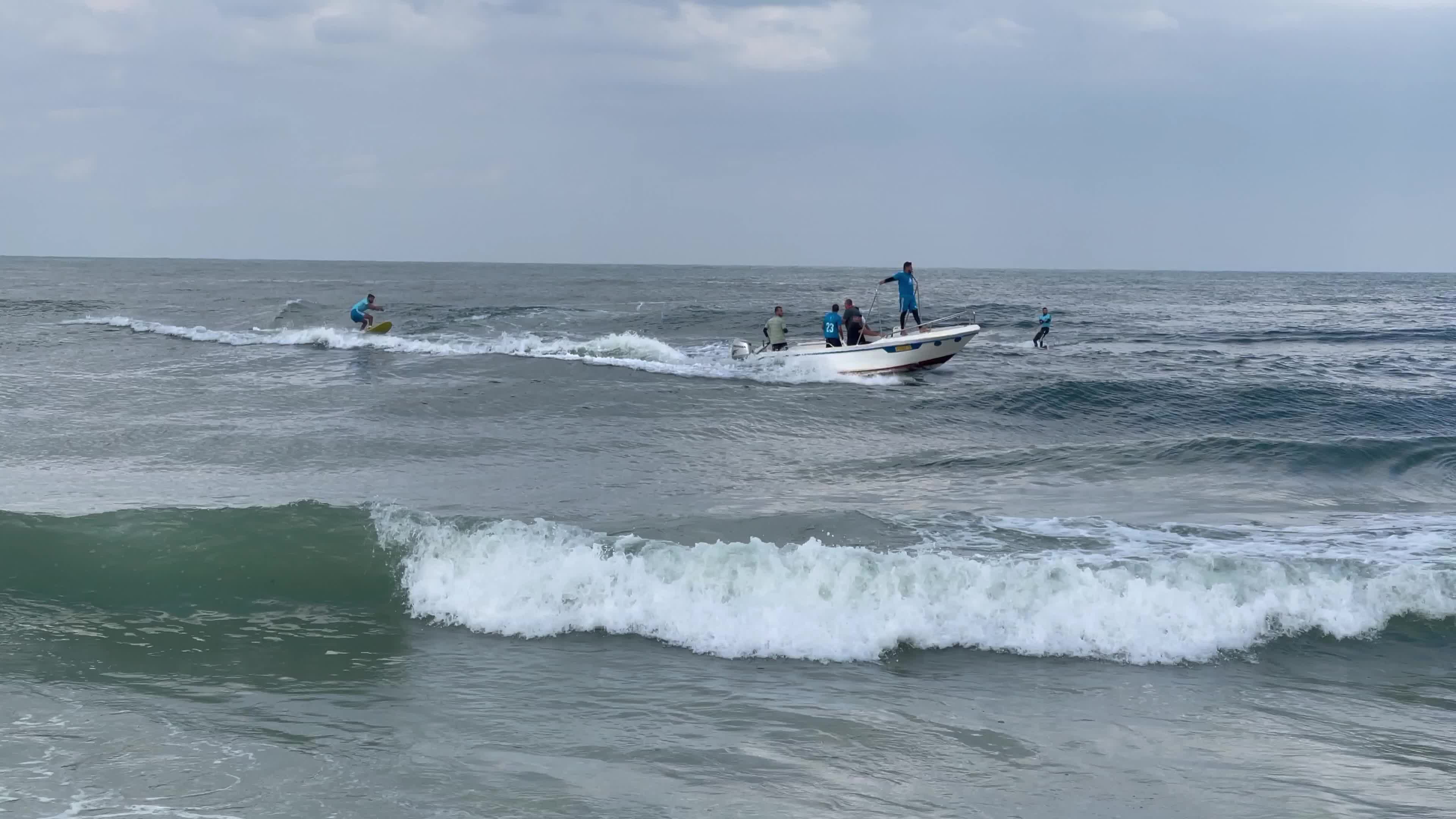 Water sports championship in Gaza