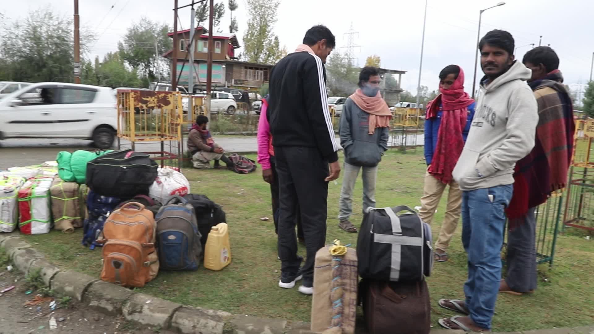 Non-Local Workers Leaving Kashmir Valley