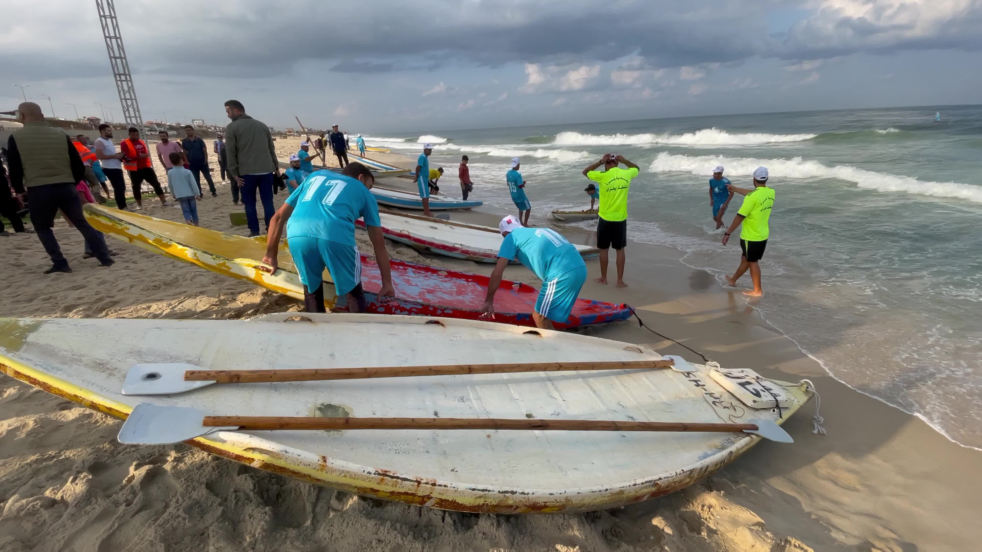 Water sports championship in Gaza