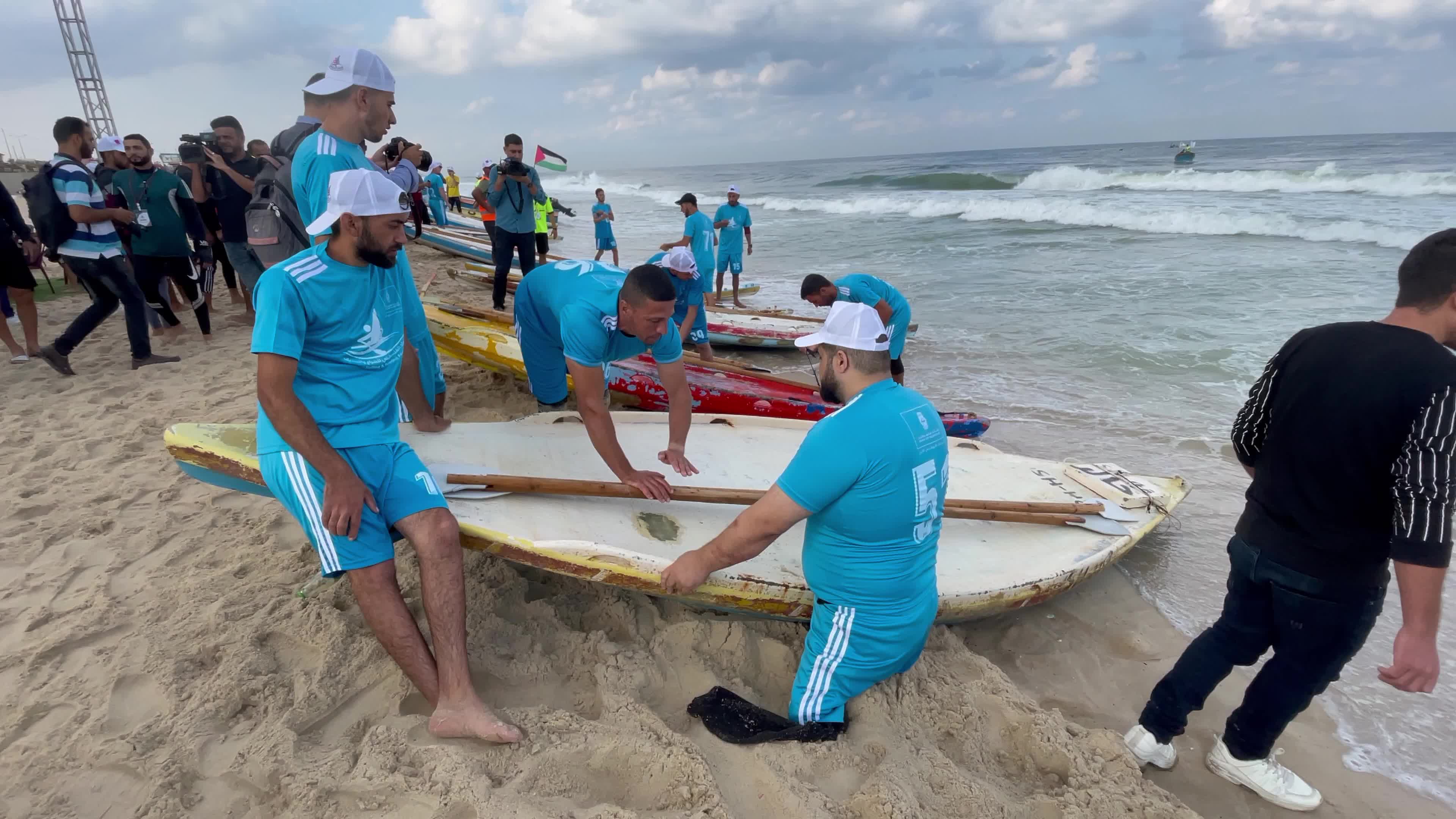 Water sports championship in Gaza