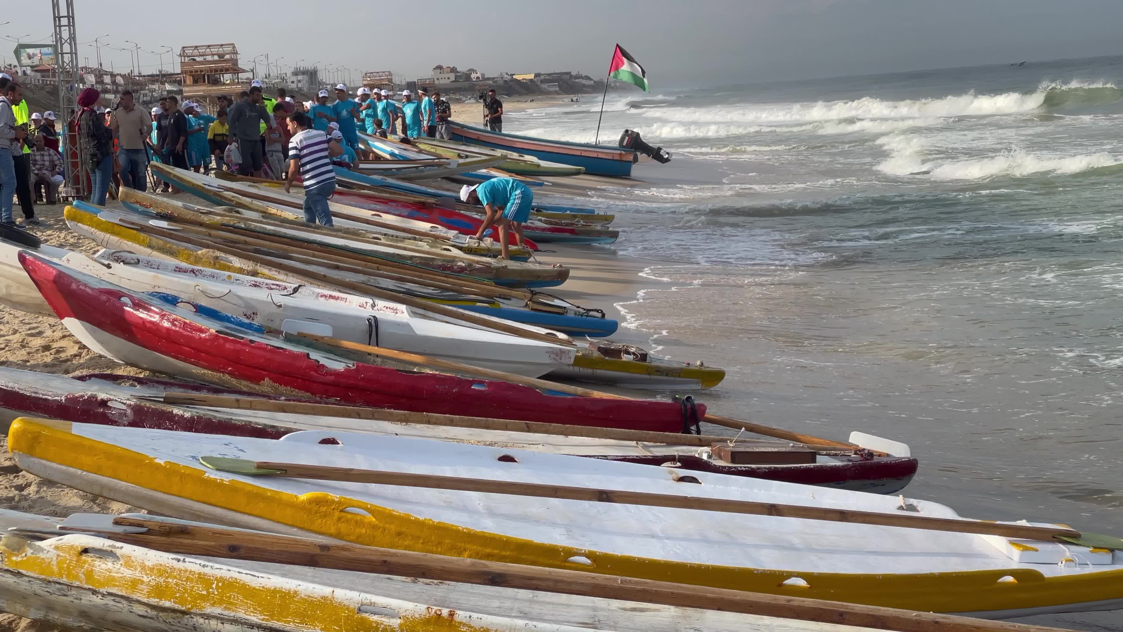 Water sports championship in Gaza