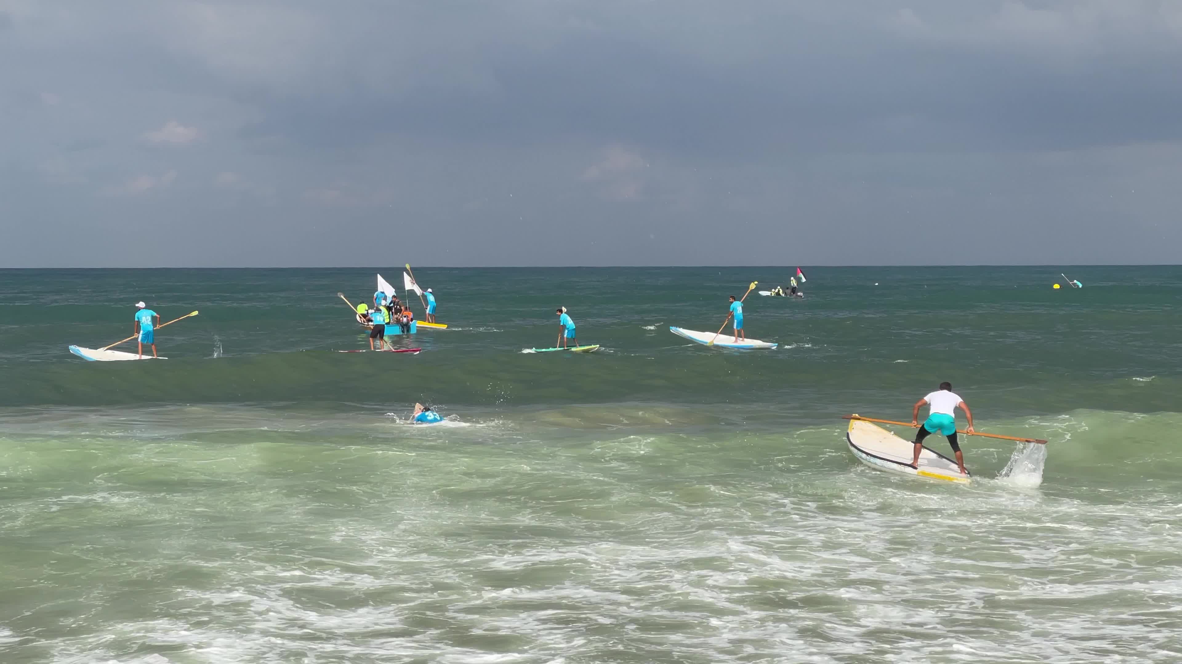 Water sports championship in Gaza