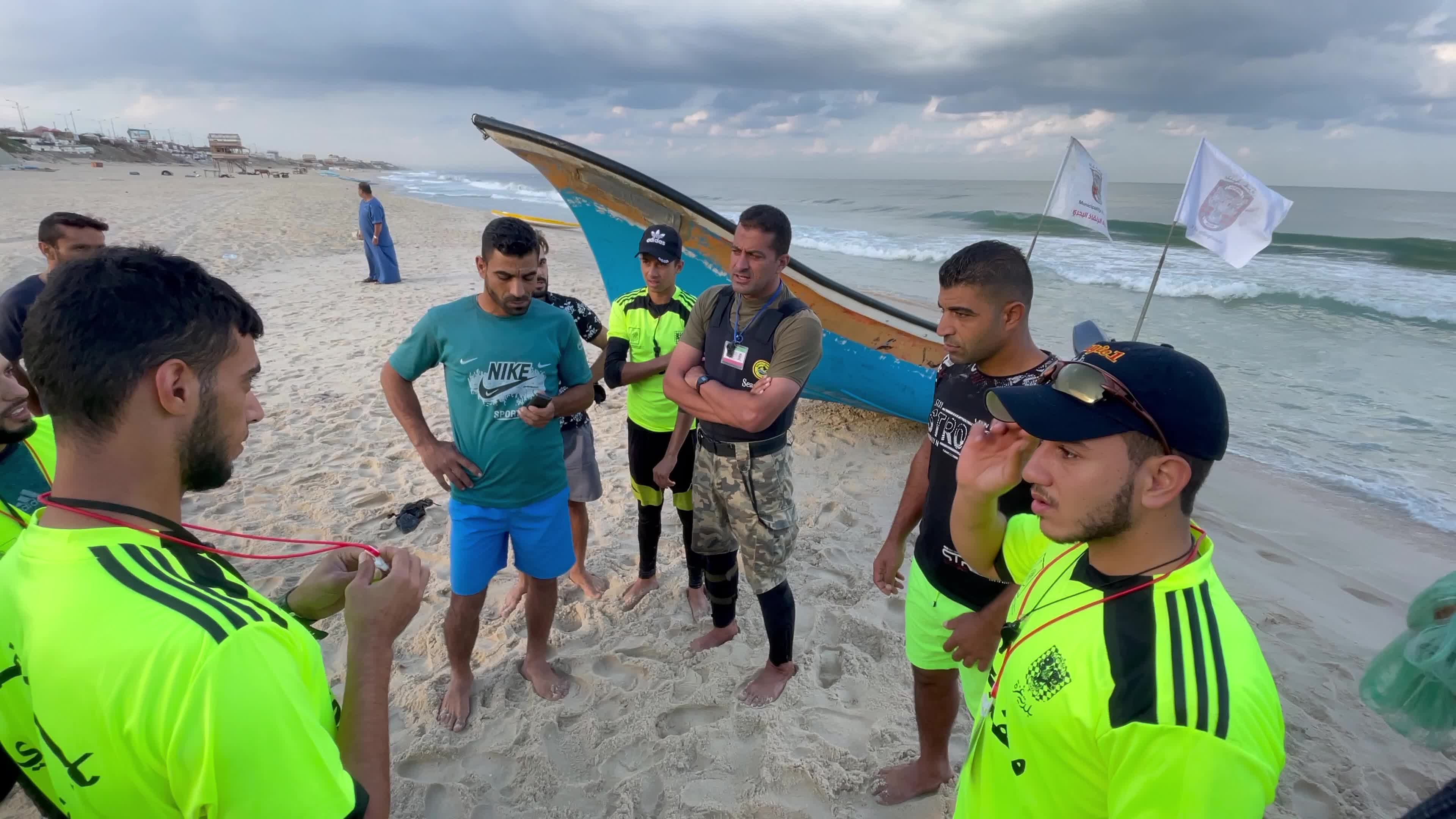 Water sports championship in Gaza