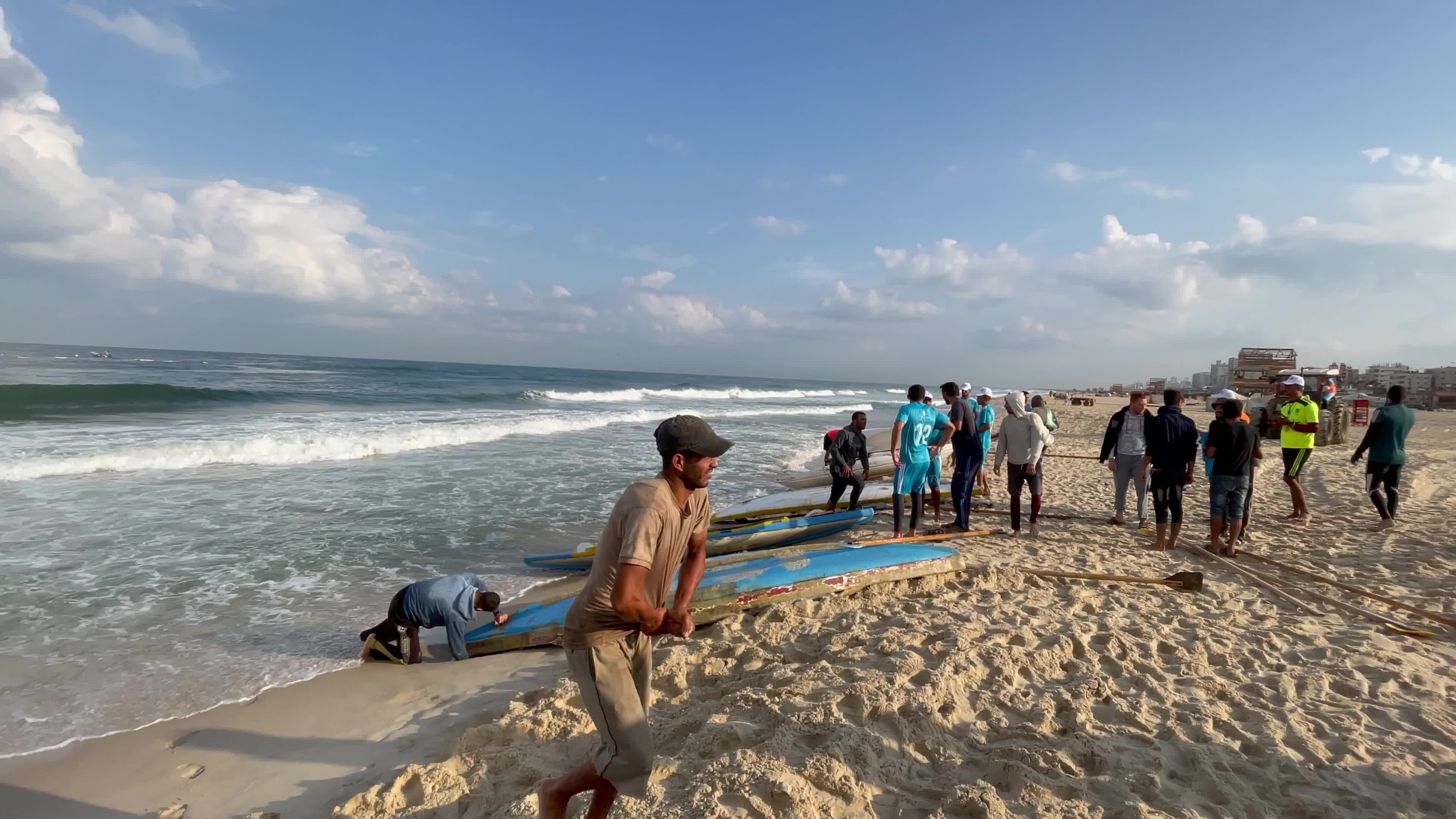 Water sports championship in Gaza