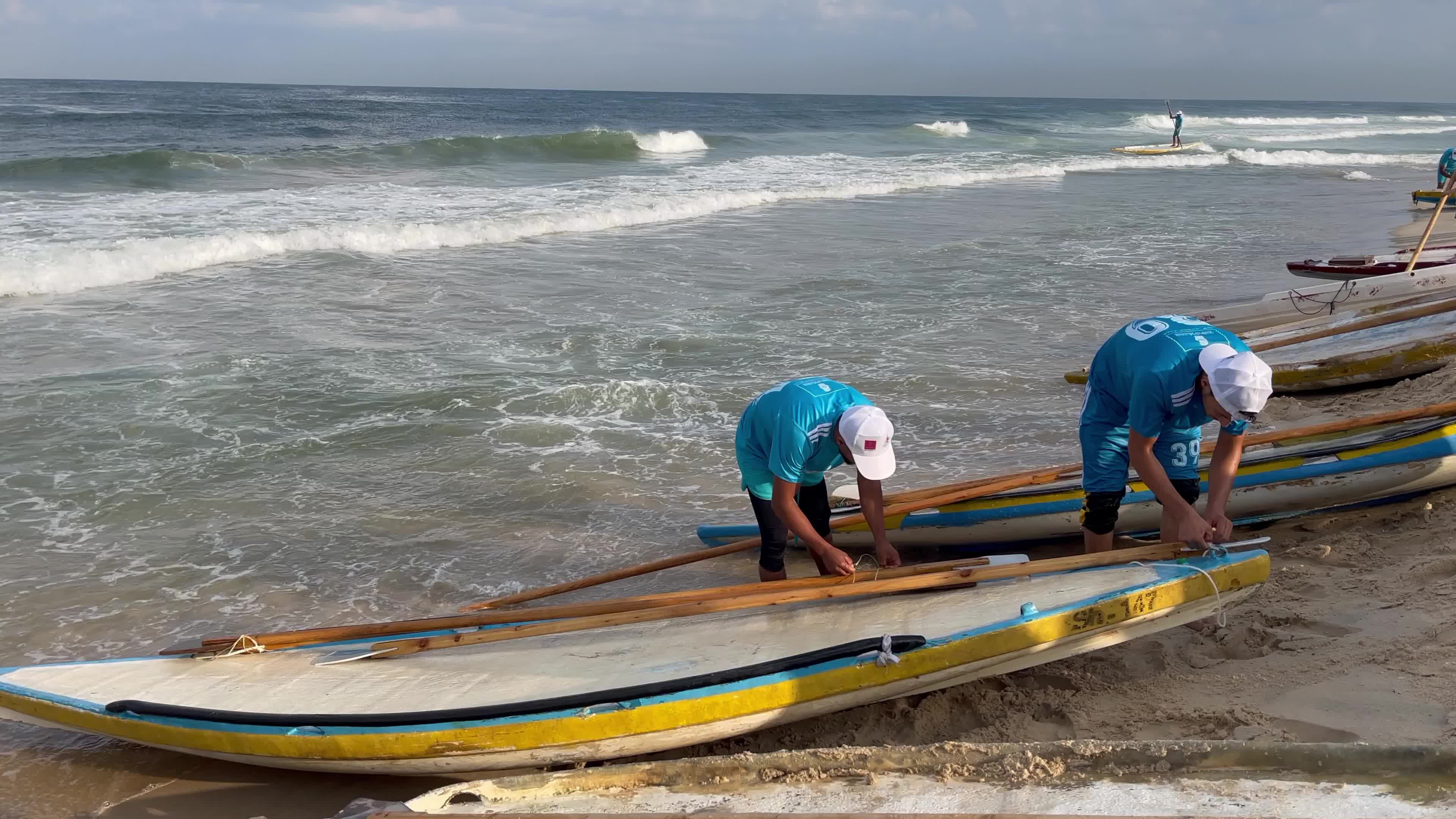 Water sports championship in Gaza