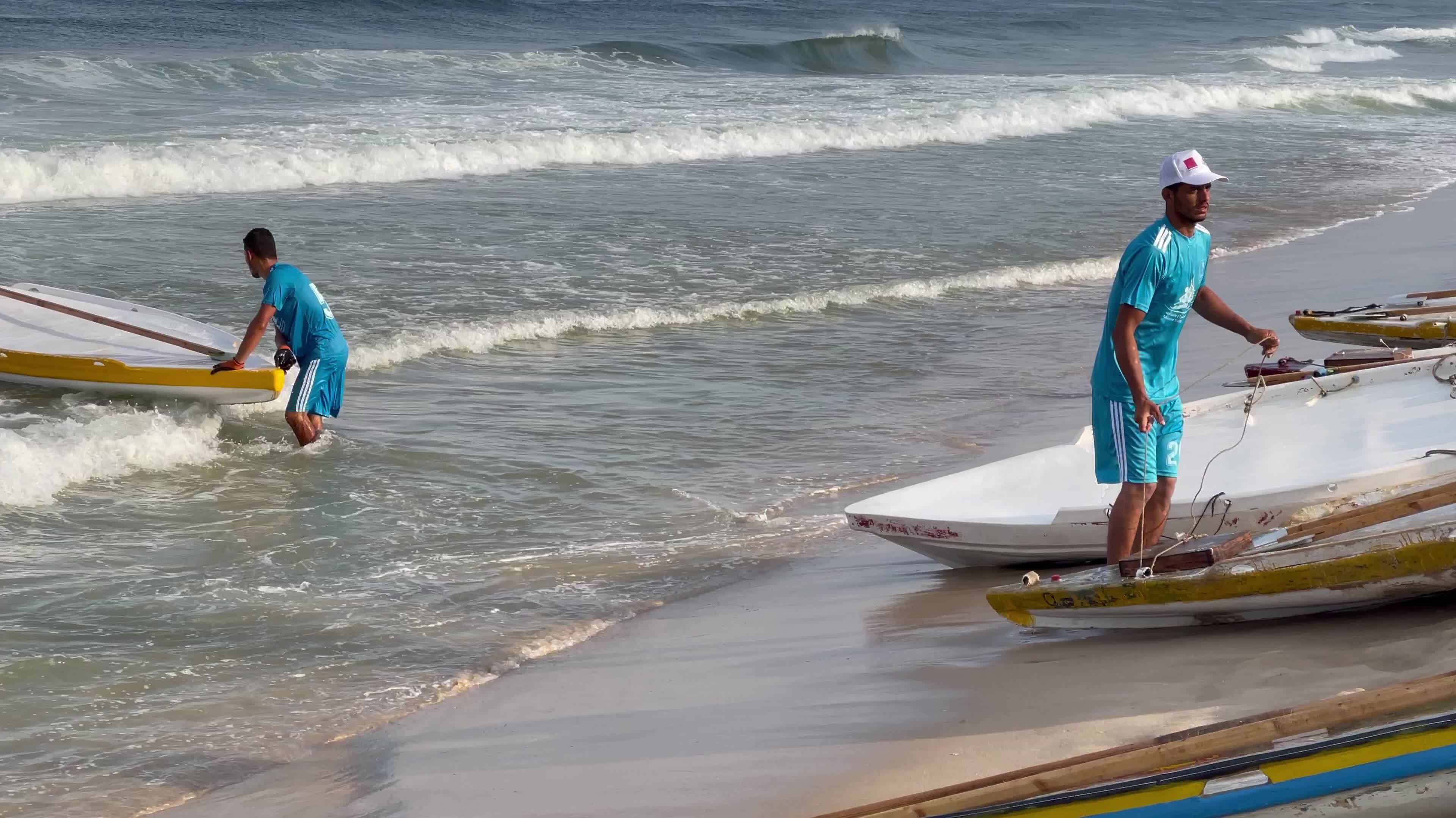 Water sports championship in Gaza