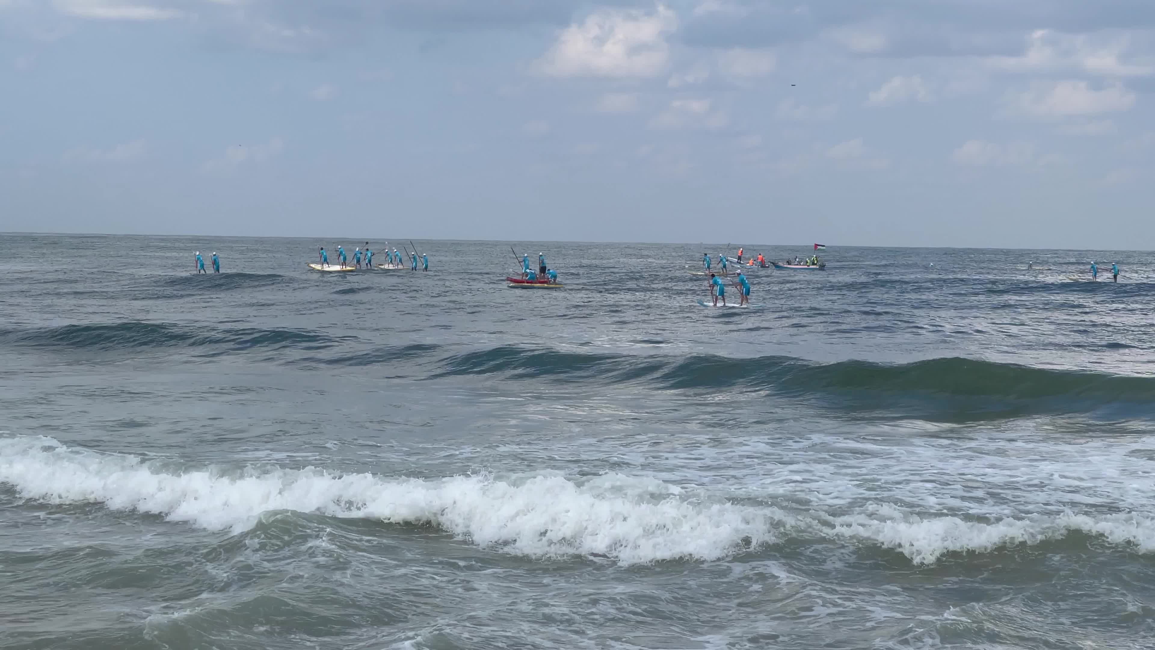 Water sports championship in Gaza