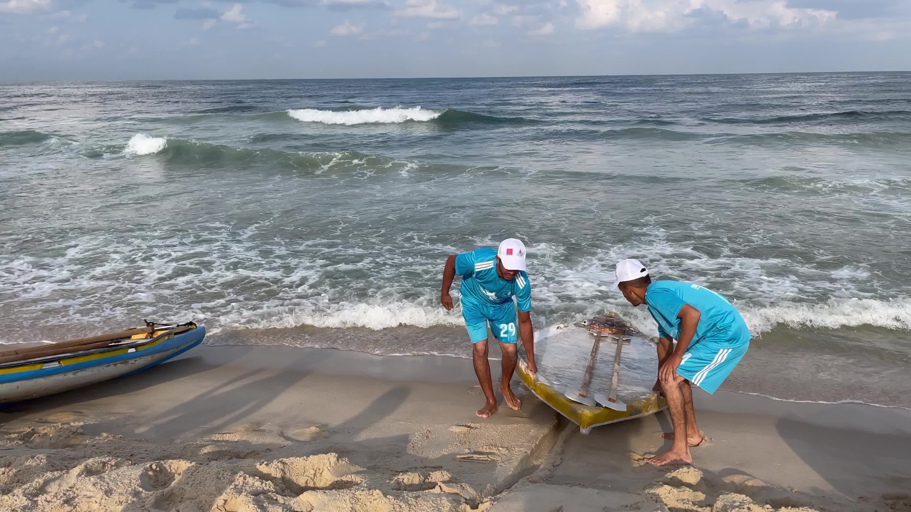 Water sports championship in Gaza