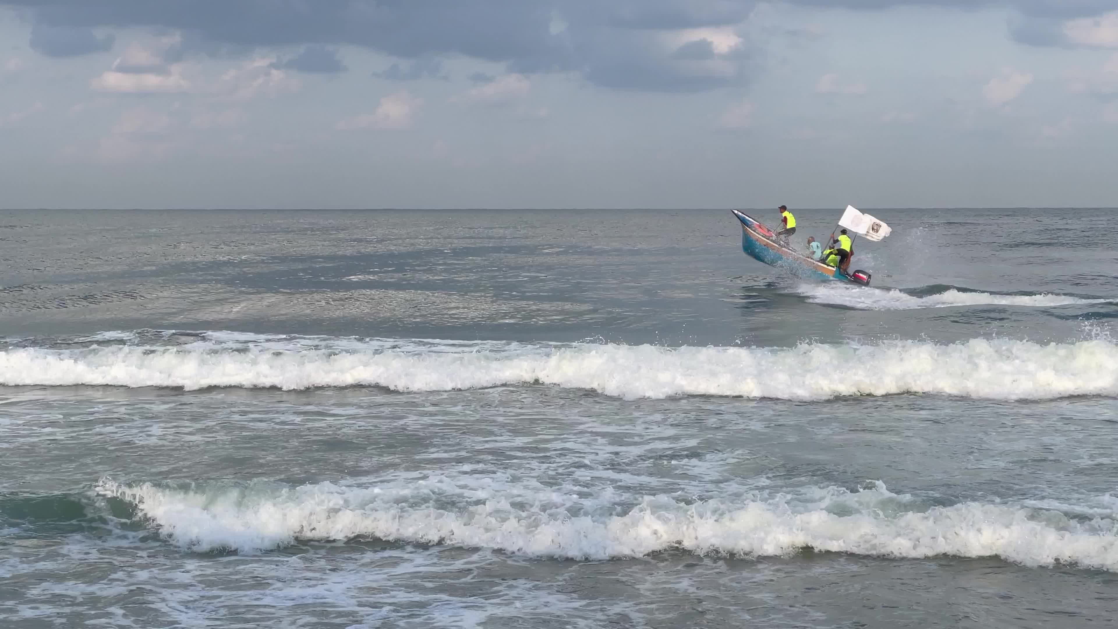 Water sports championship in Gaza