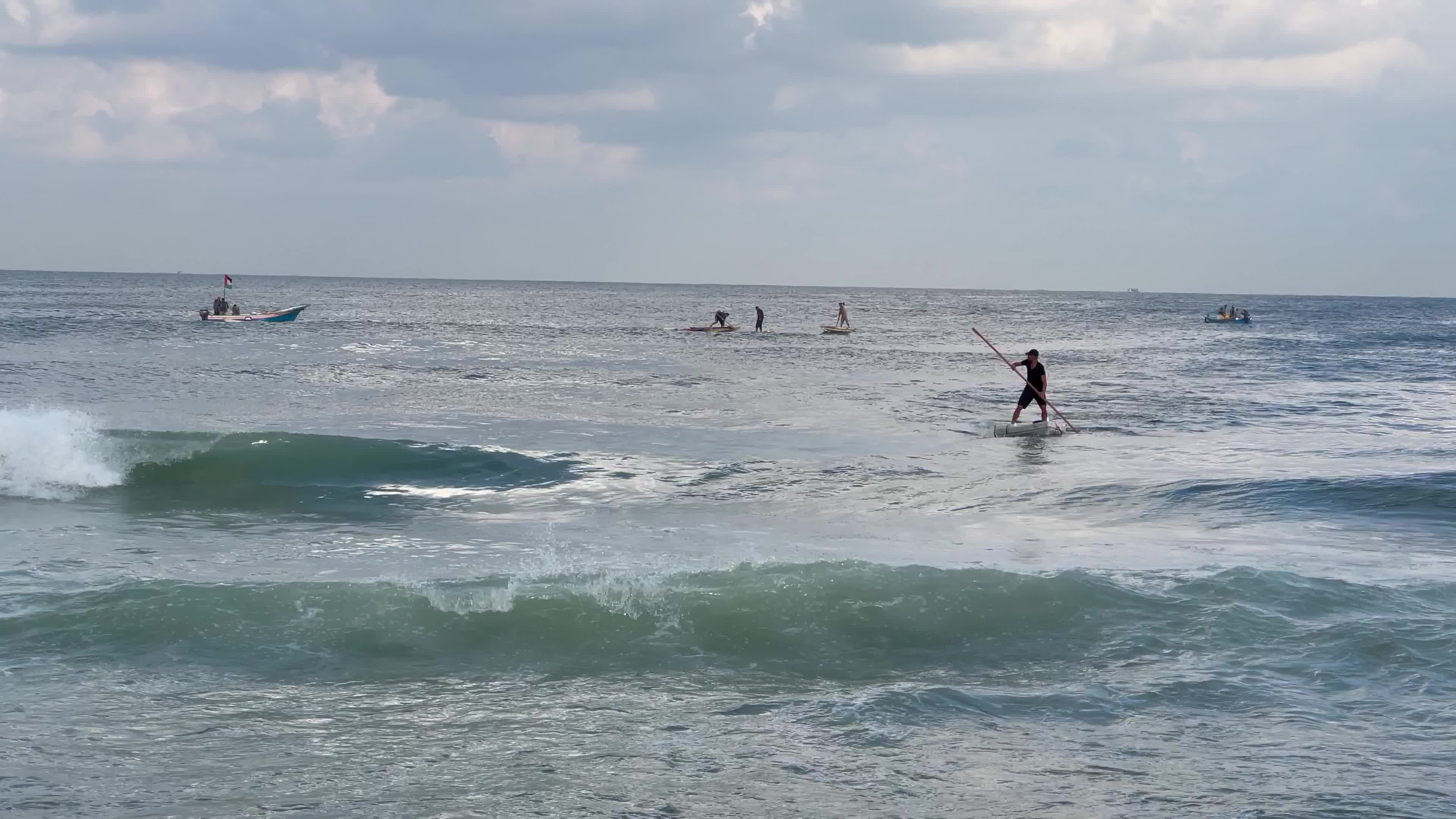 Water sports championship in Gaza