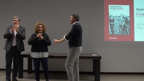 Matteo Renzi Present His Book 'Another Way'