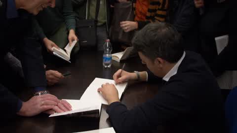 Matteo Renzi Present His Book 'Another Way'