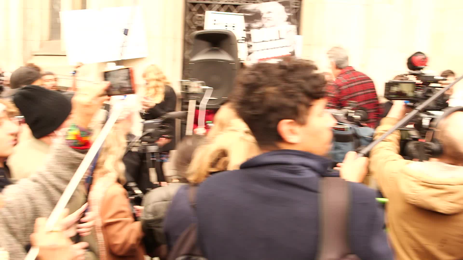 Supporters of Wikileaks founder Julian Assange protest in London