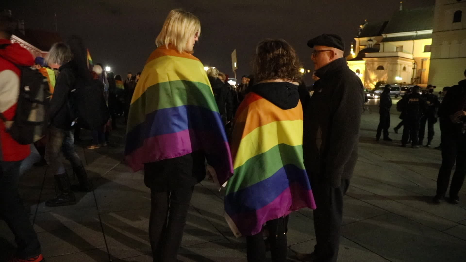 Rally against law banning equality marches in Warsaw
