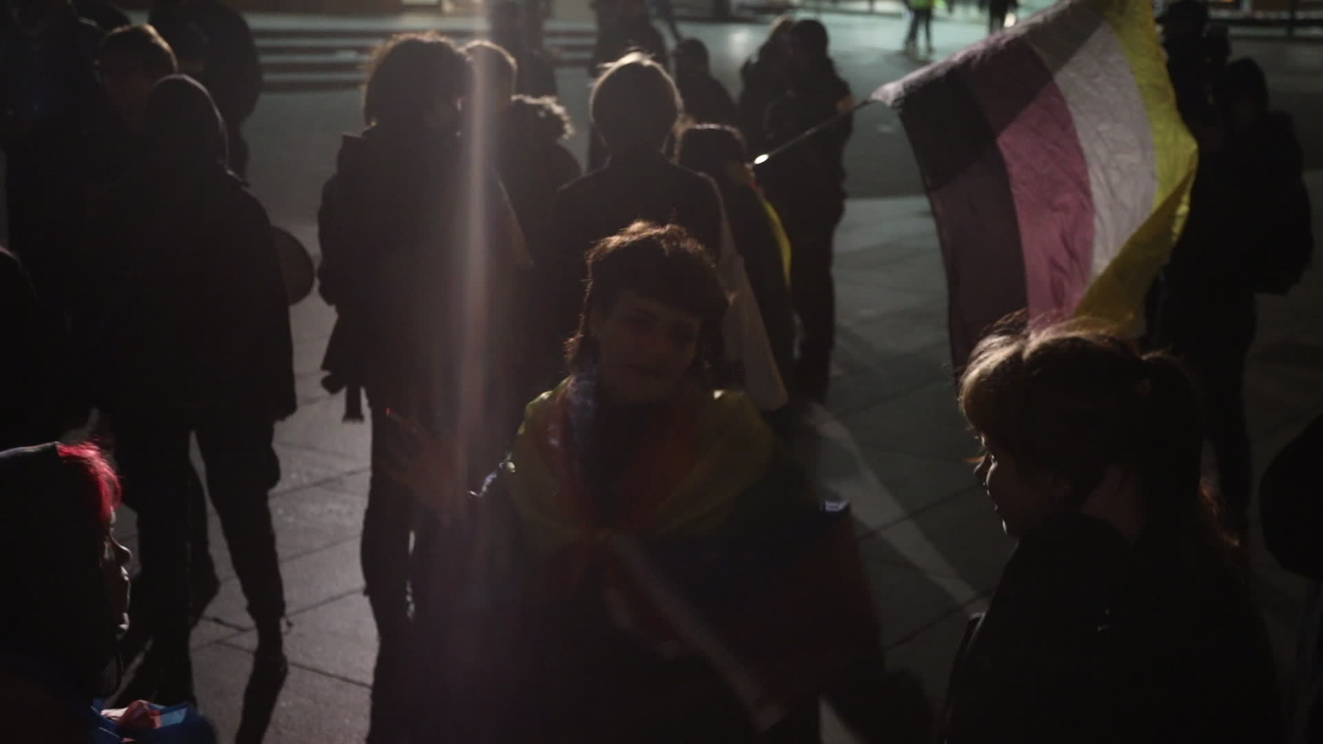 Rally against law banning equality marches in Warsaw