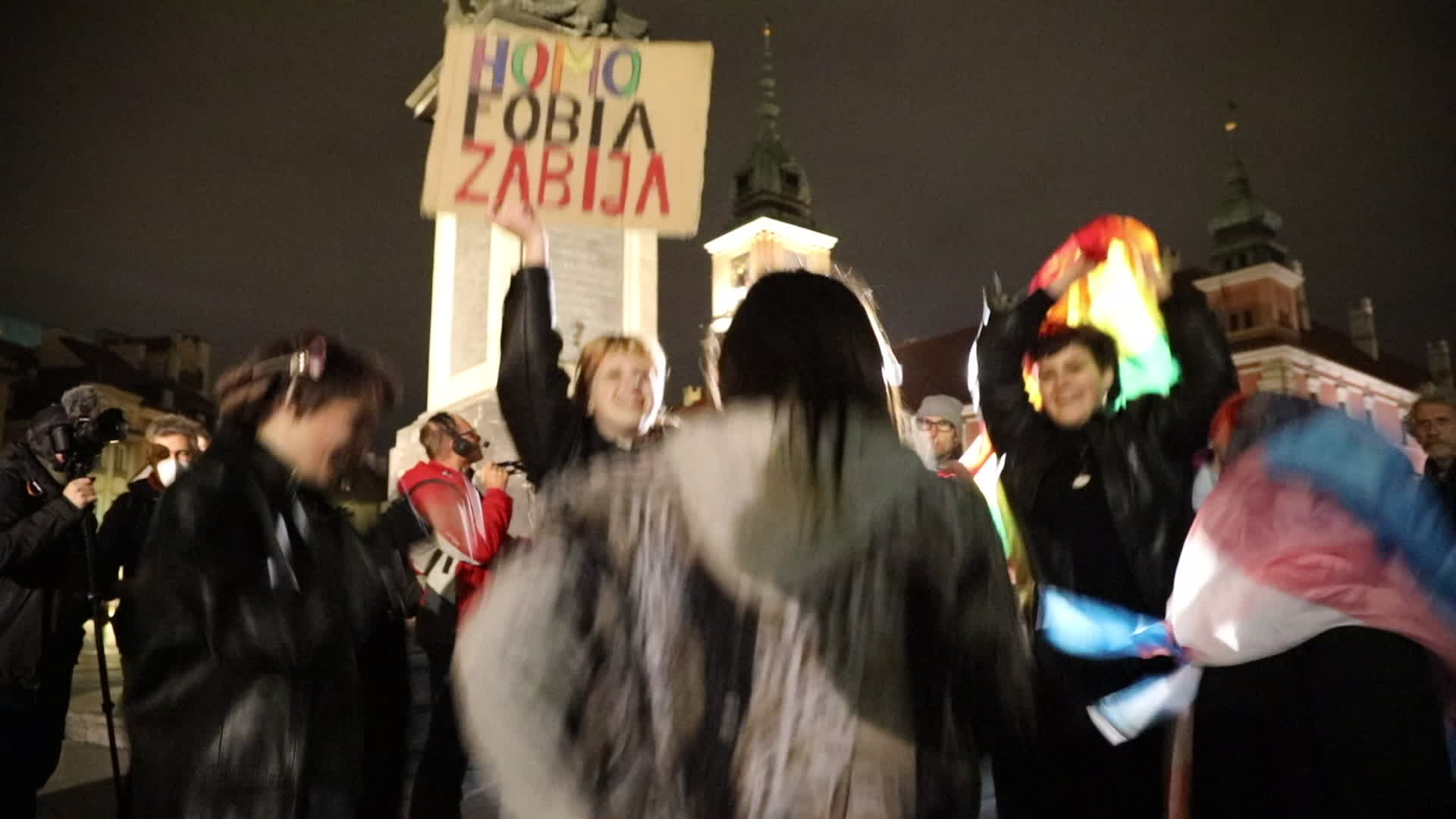 Rally against law banning equality marches in Warsaw