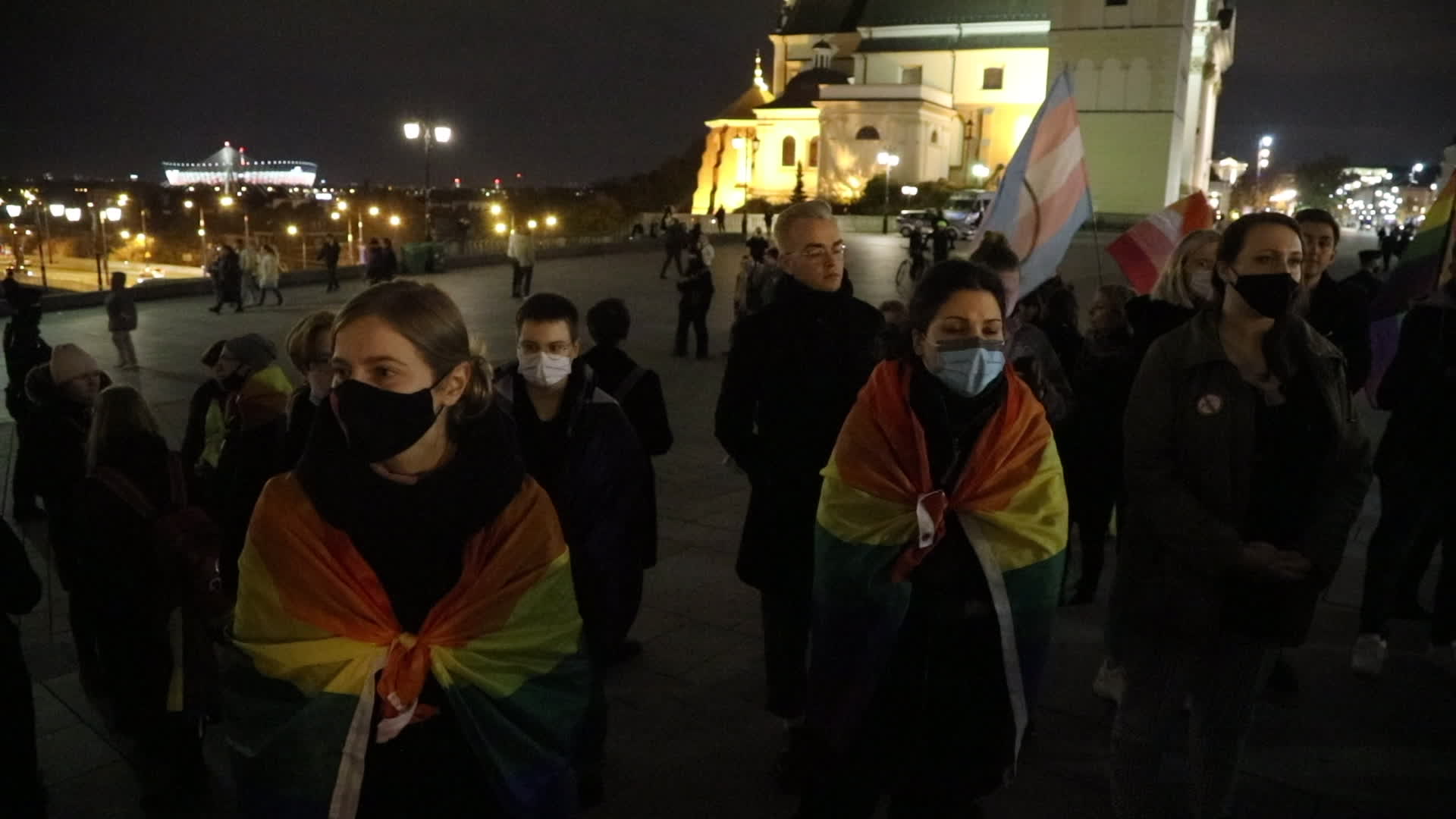 Rally against law banning equality marches in Warsaw