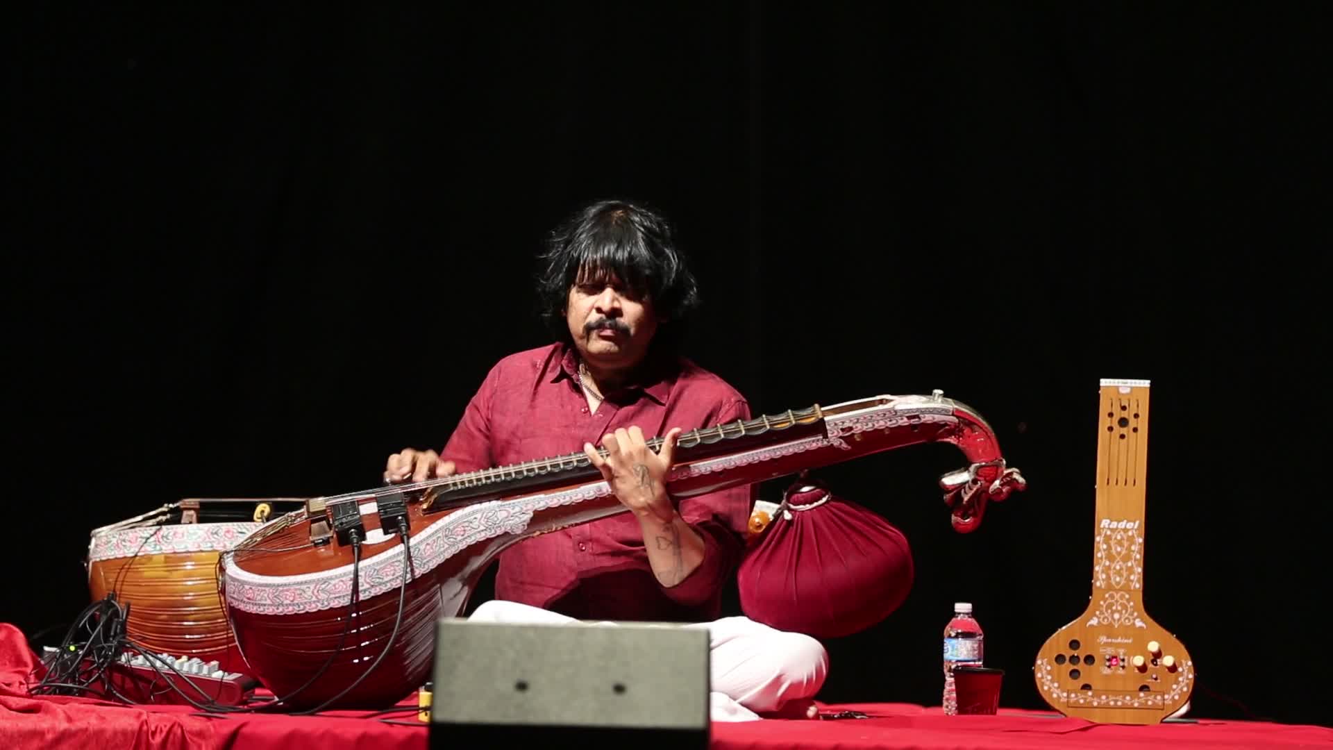 Indian veena artist Rajhesh Vaidhya performs in Richmond Hil