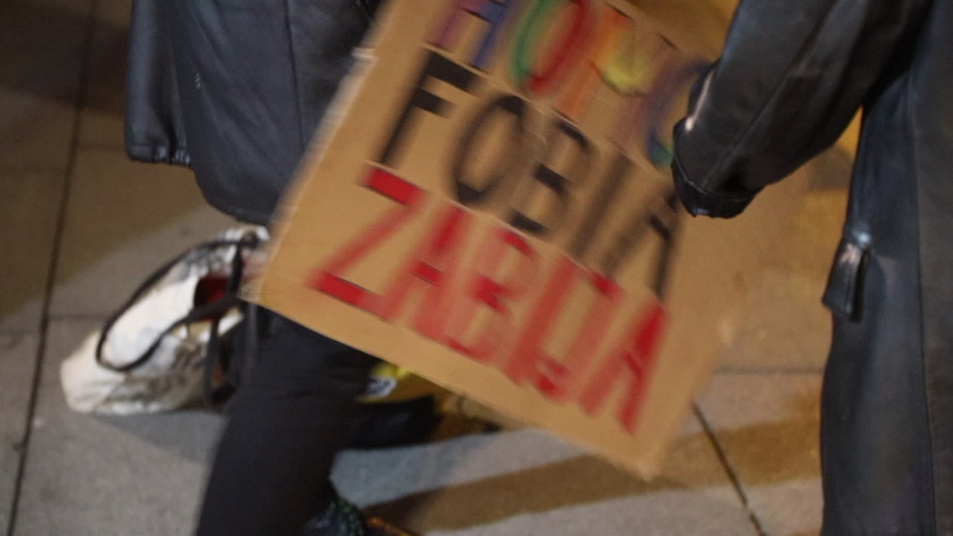 Rally against law banning equality marches in Warsaw