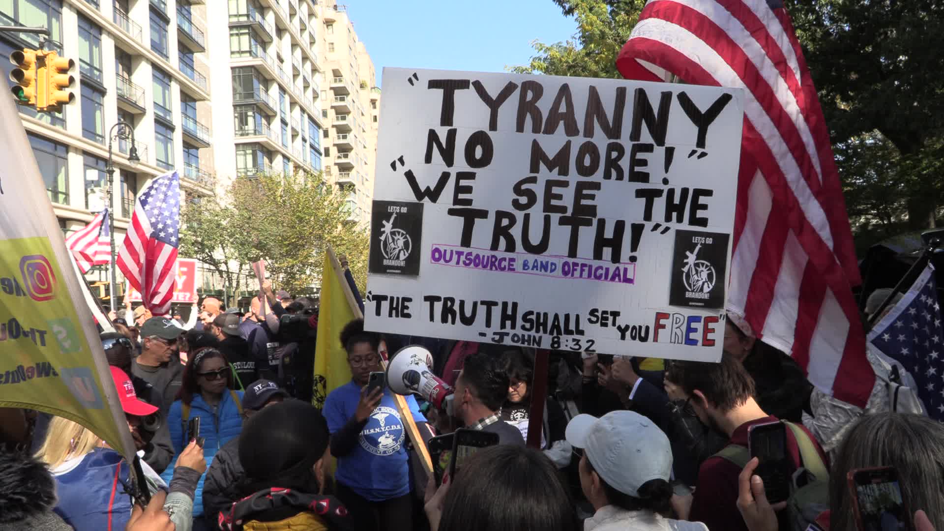 NYC: FDNY Anti-Mandate rally
