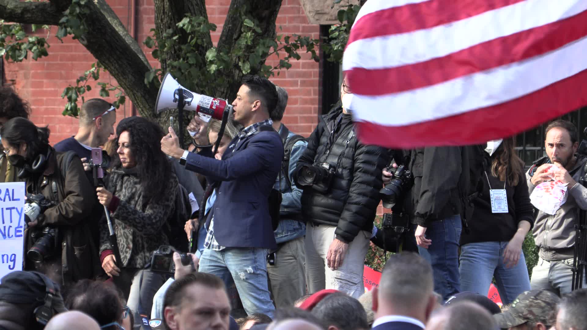 NYC: FDNY Anti-Mandate rally