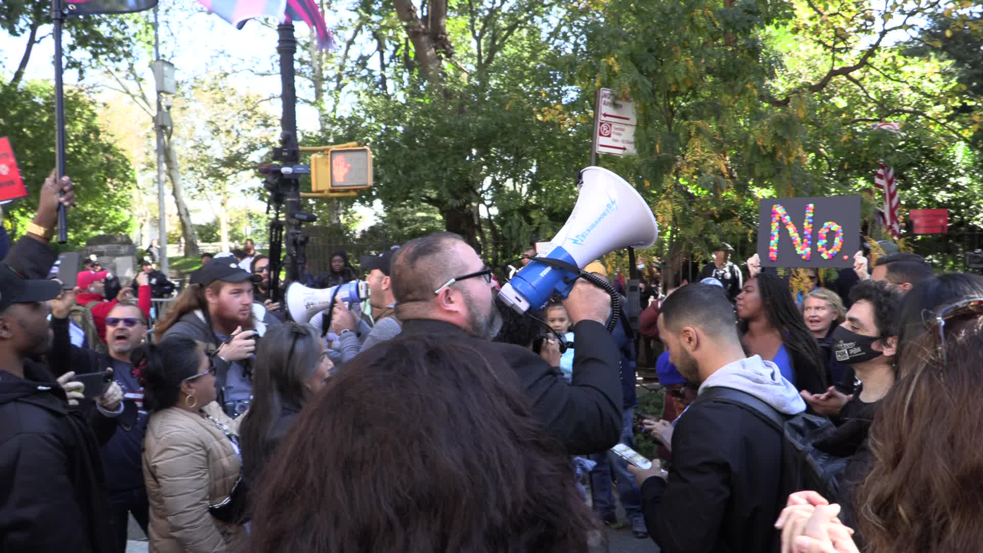NYC: FDNY Anti-Mandate rally