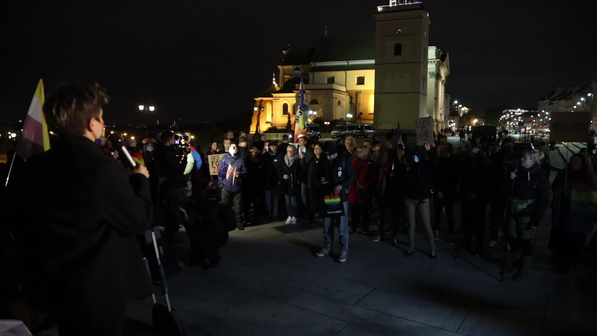 Rally against law proposal that would ban equality marches in Warsaw