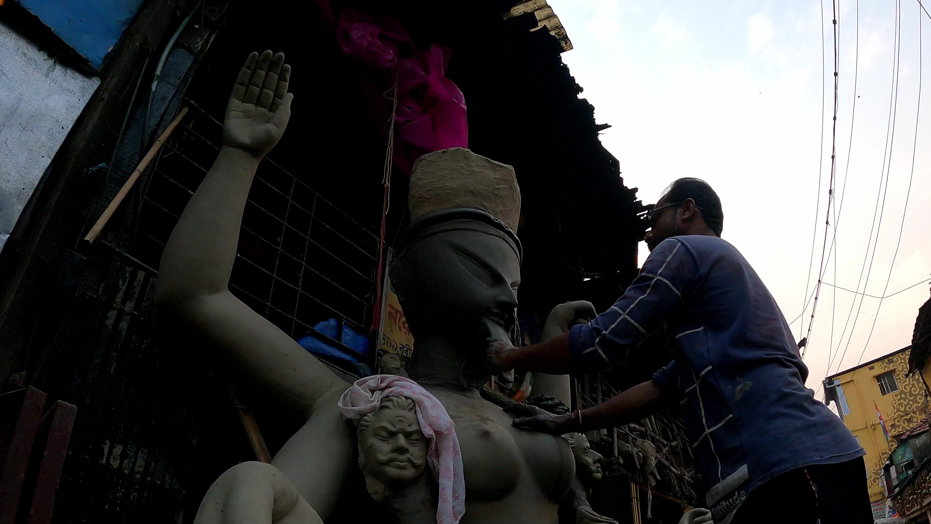 Preparation Of Kali Puja Festival In Kolkata