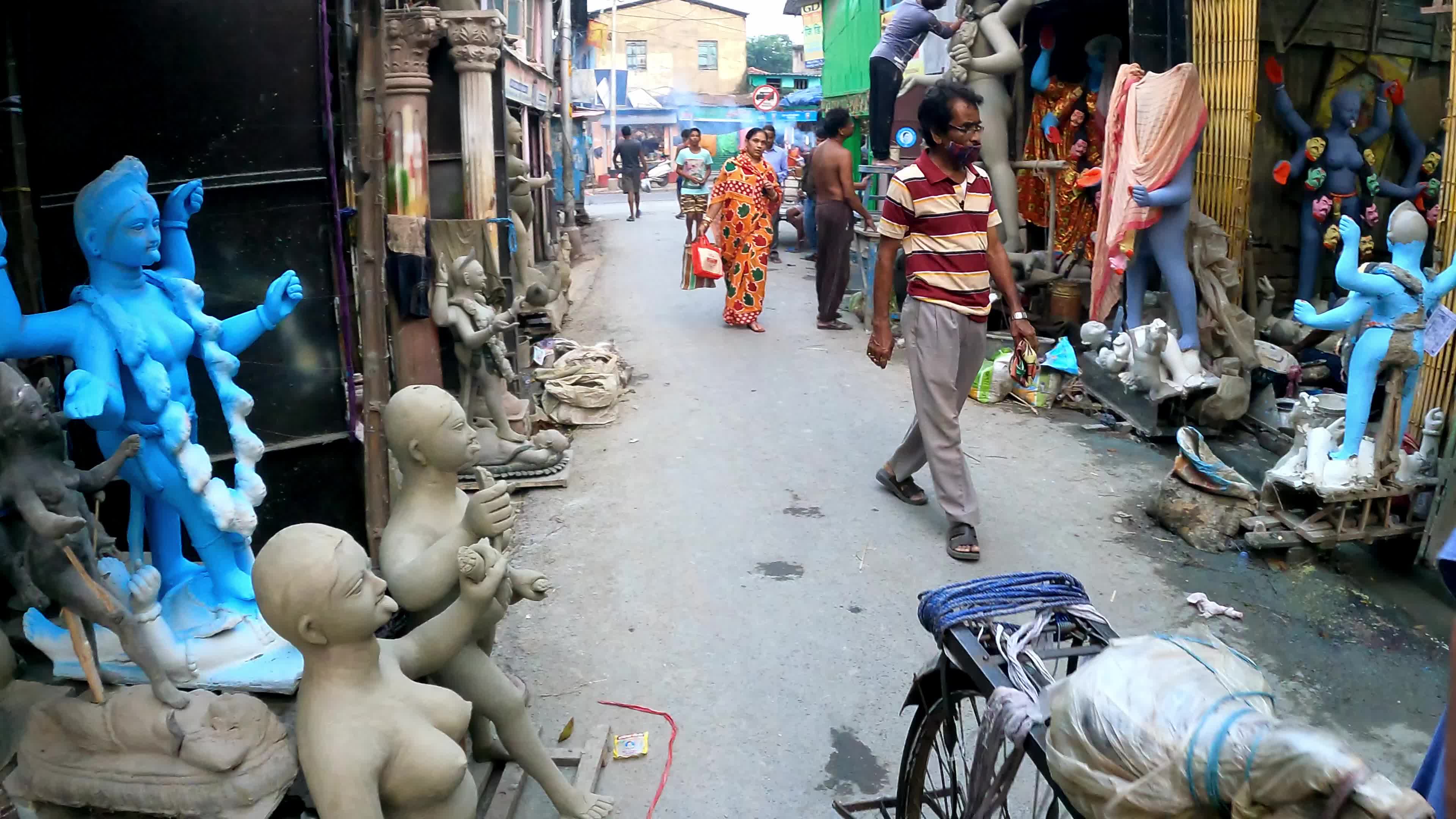 Preparation Of Kali Puja Festival In Kolkata