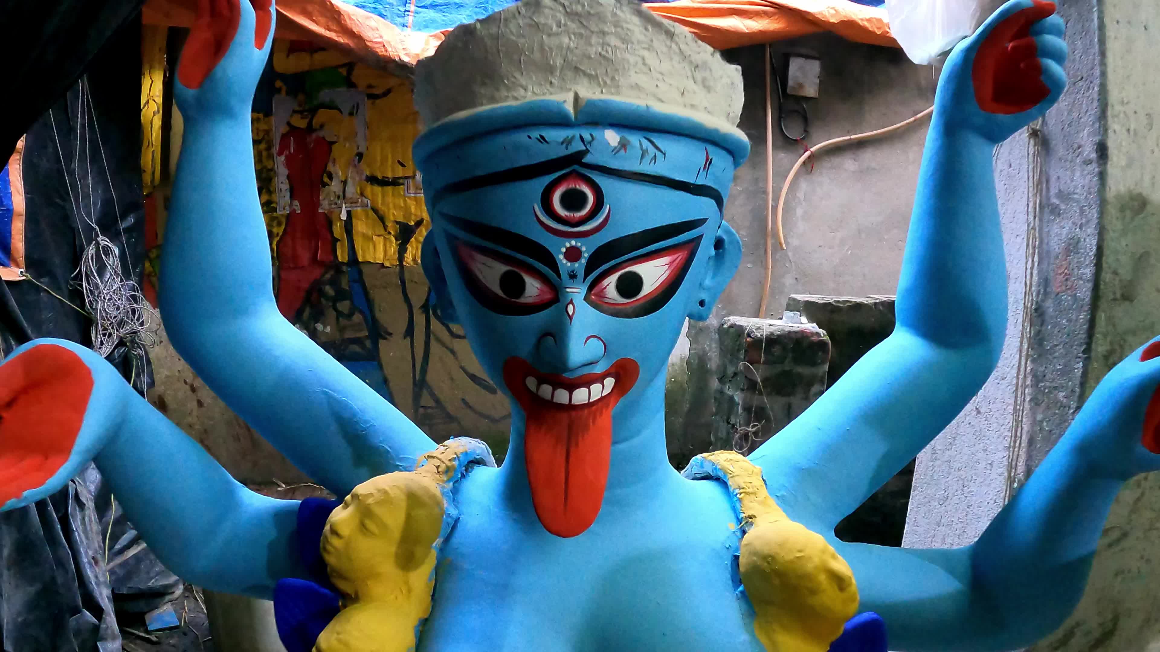 Preparation Of Kali Puja Festival In Kolkata