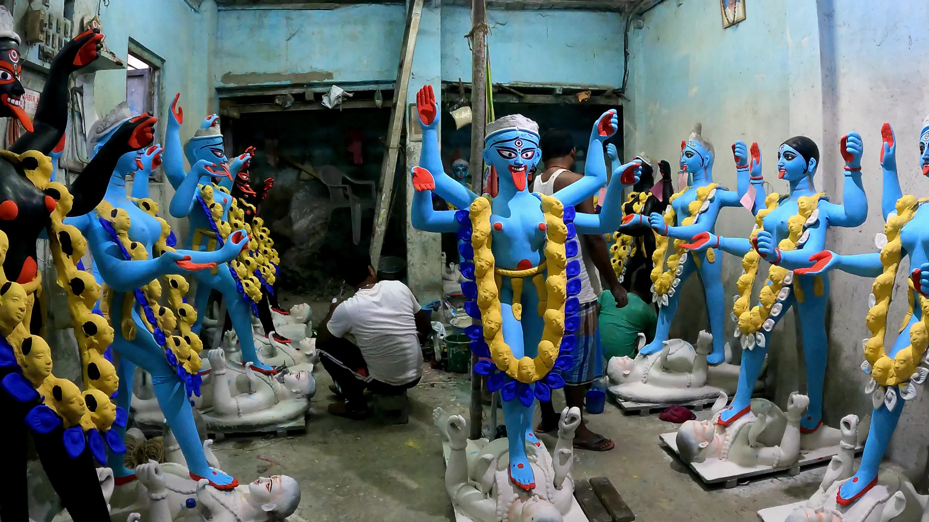 Preparation Of Kali Puja Festival In Kolkata