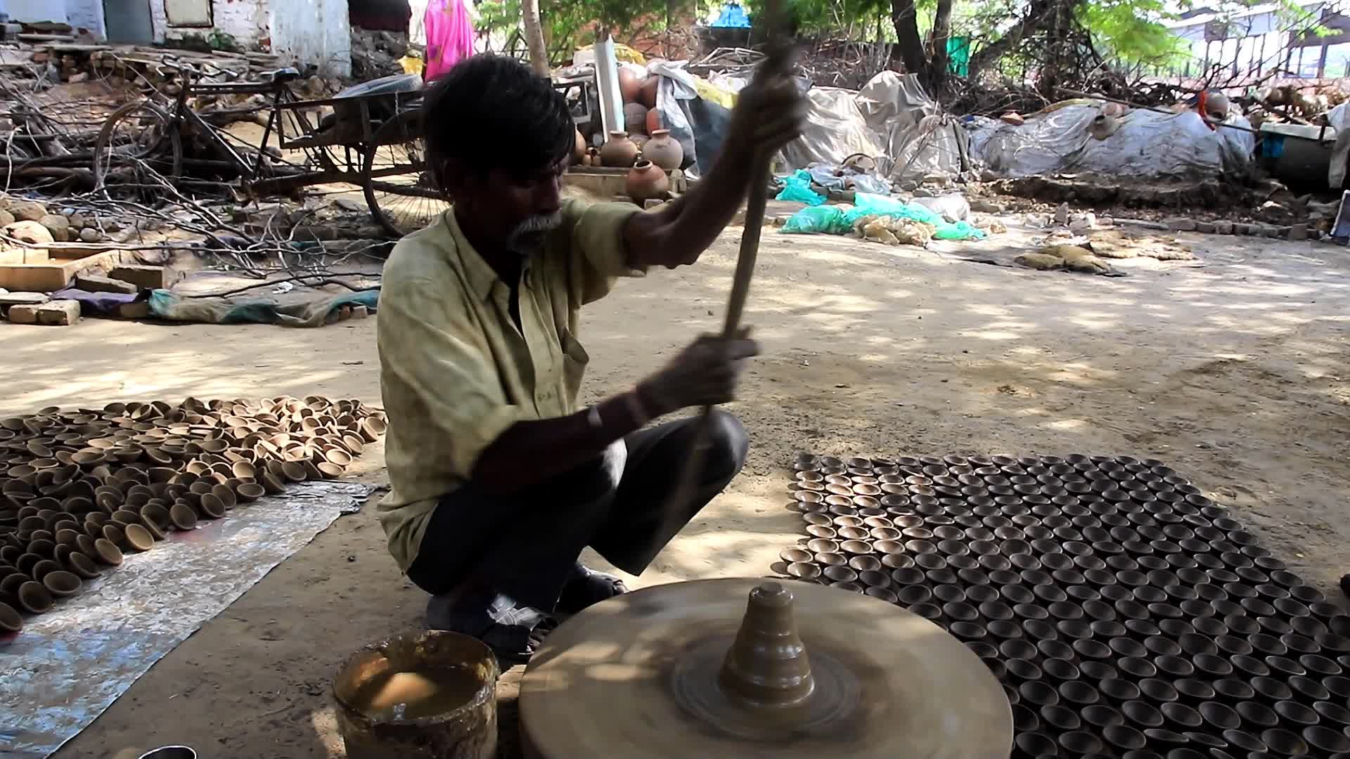 Diwali festival preparations in Jaipur-Earthen Lamps