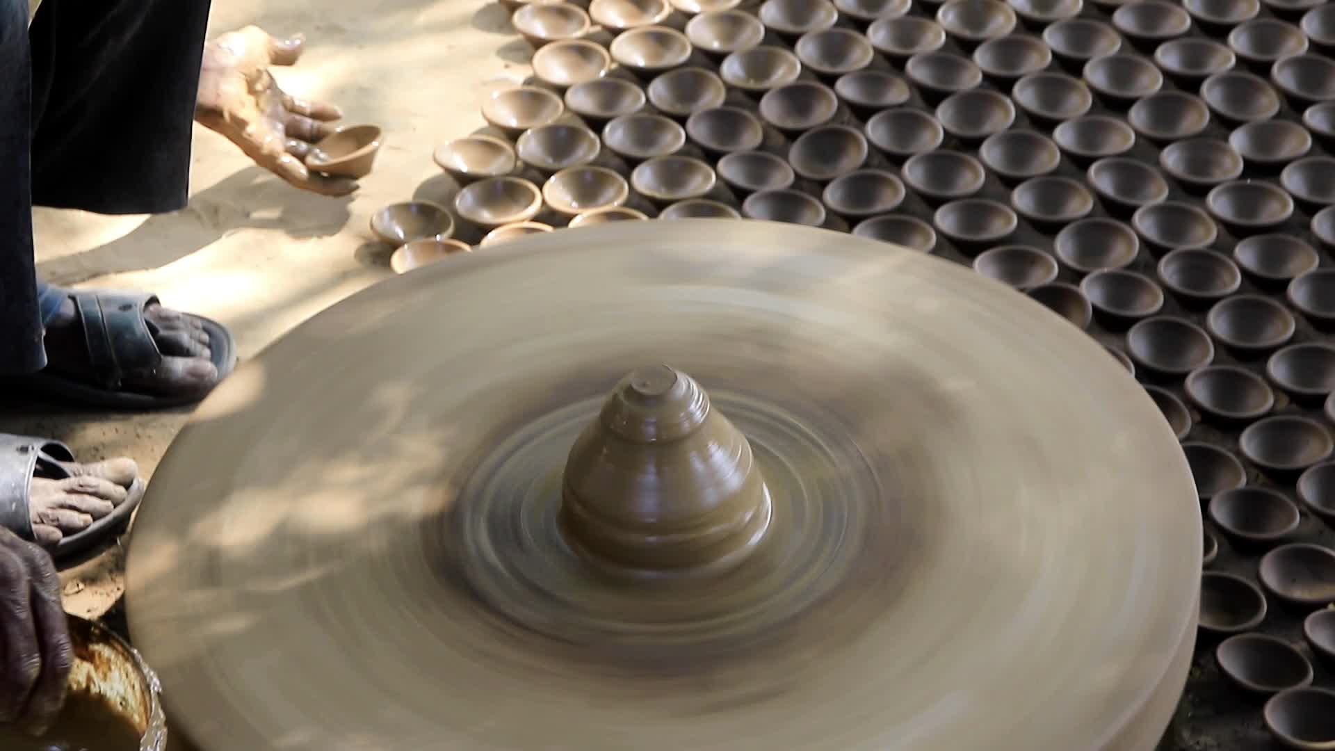 Diwali festival preparations in Jaipur-Earthen Lamps