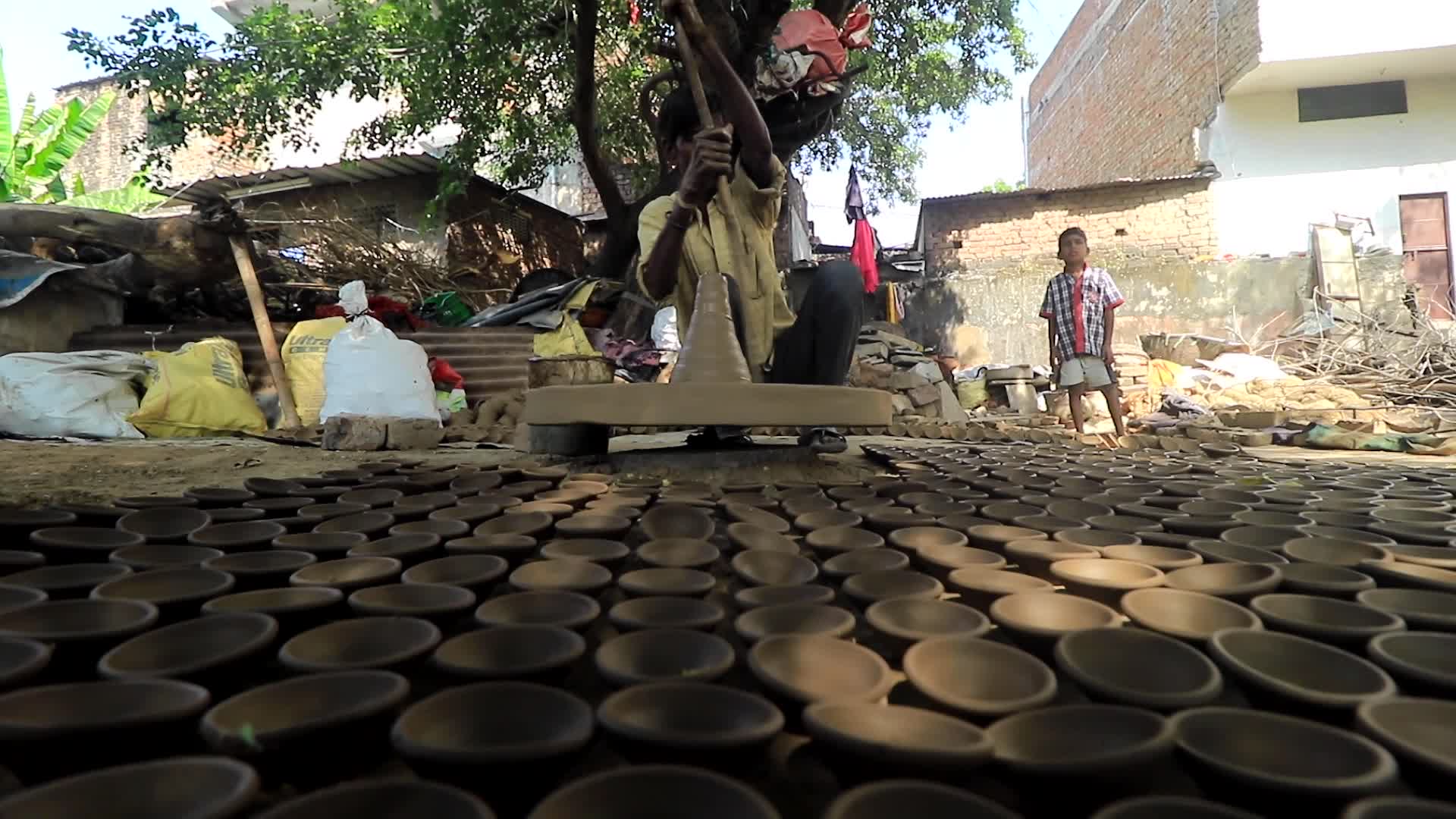 Diwali festival preparations in Jaipur-Earthen Lamps